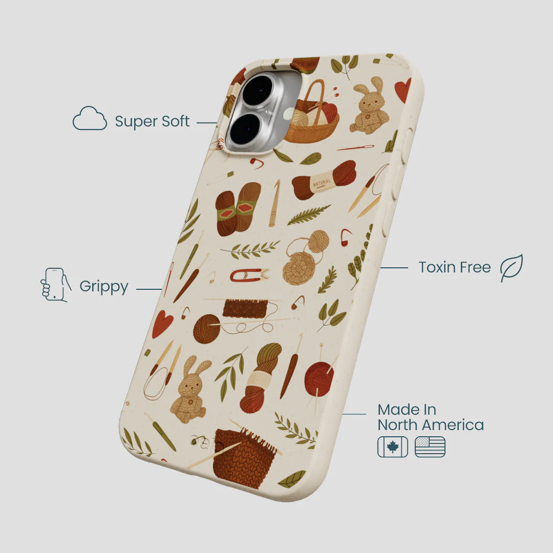 London Fog Cozy Knit iPhone 16 Plus Case - Image 3