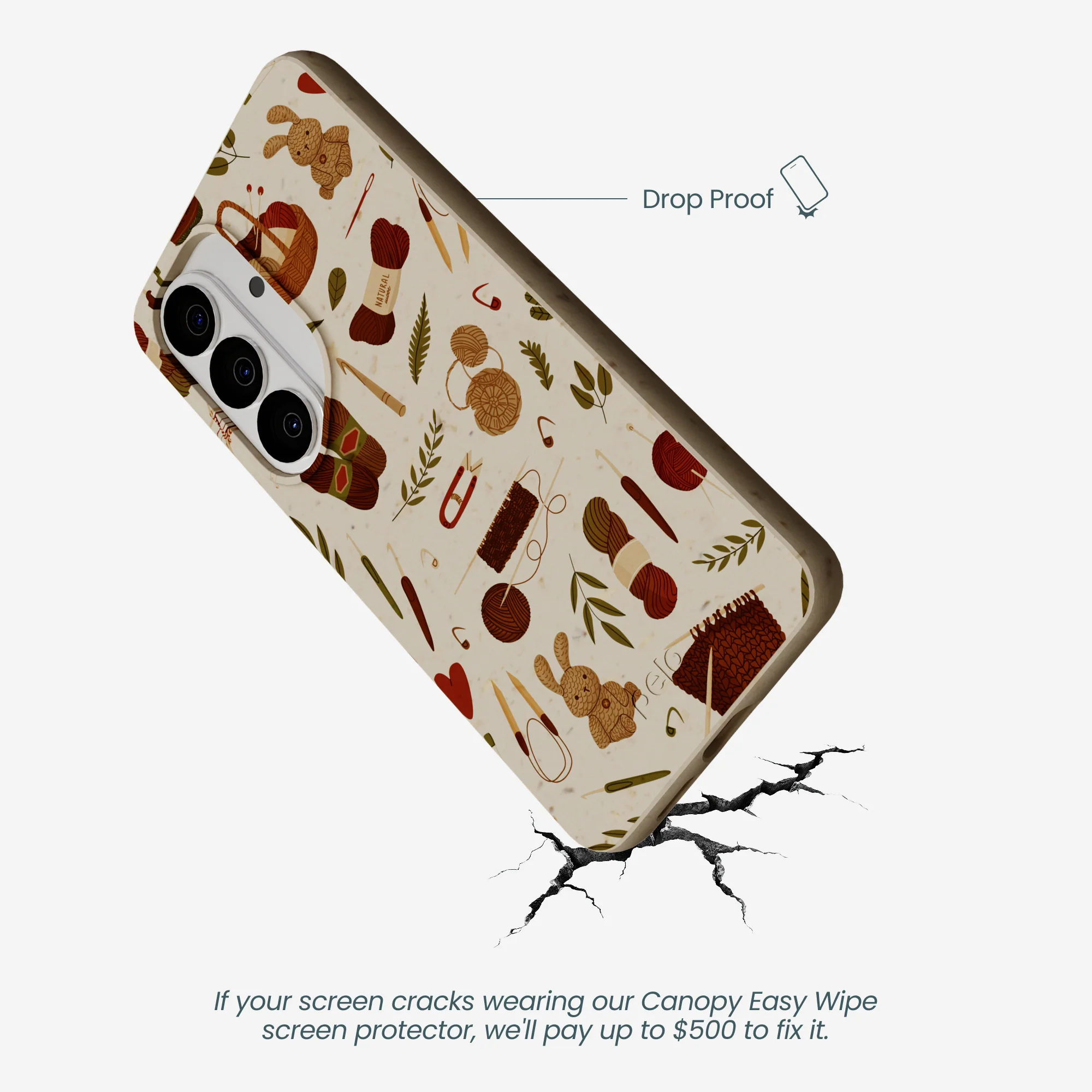London Fog Cozy Knit Samsung Galaxy S26 Case - Image 4