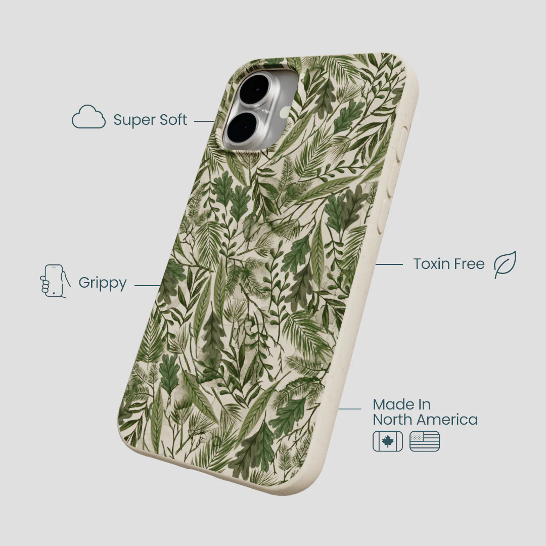 London Fog Leaf Camo iPhone 16 Plus Case - Image 4