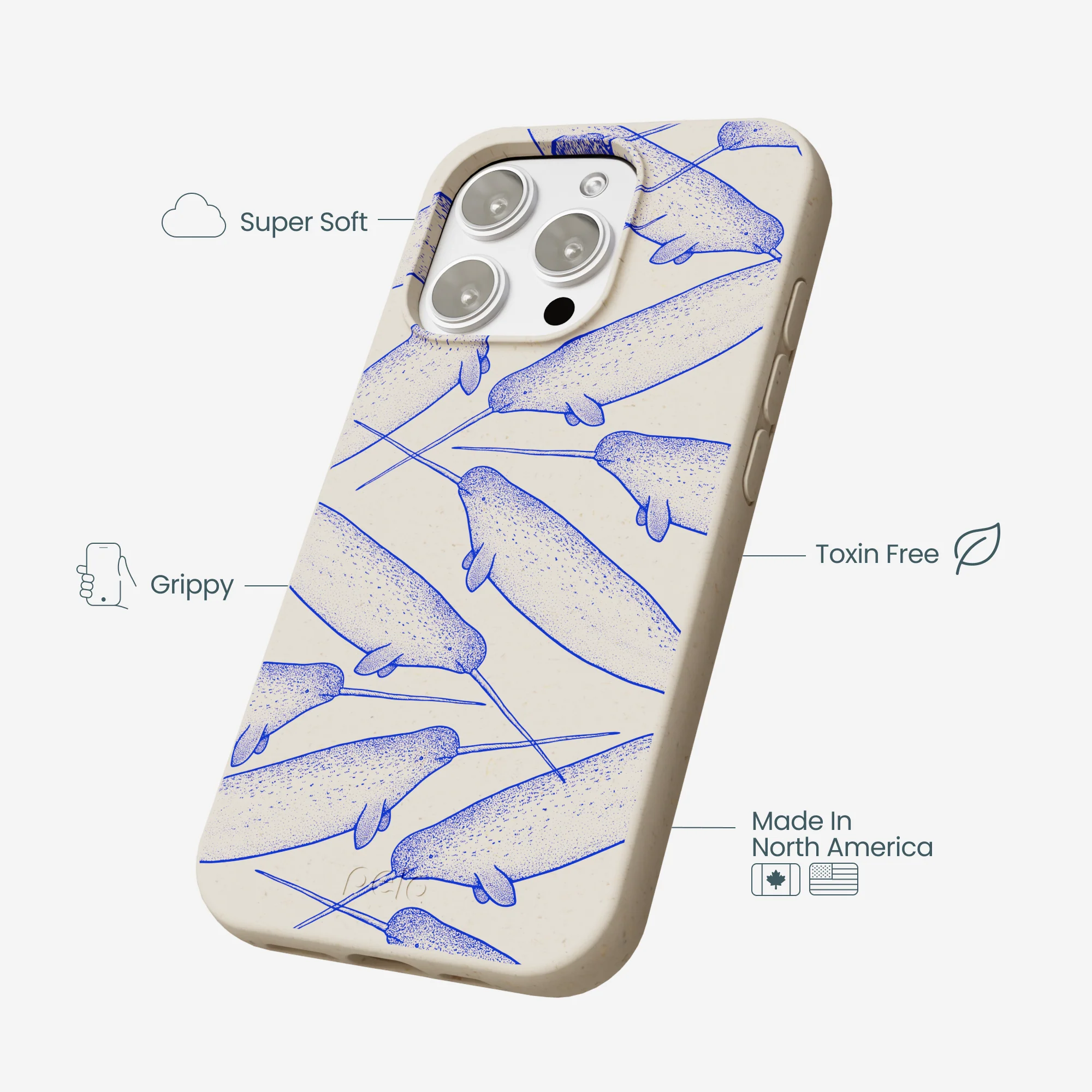 London Fog Magical Narwhal iPhone 16 Pro Max Case - Image 4