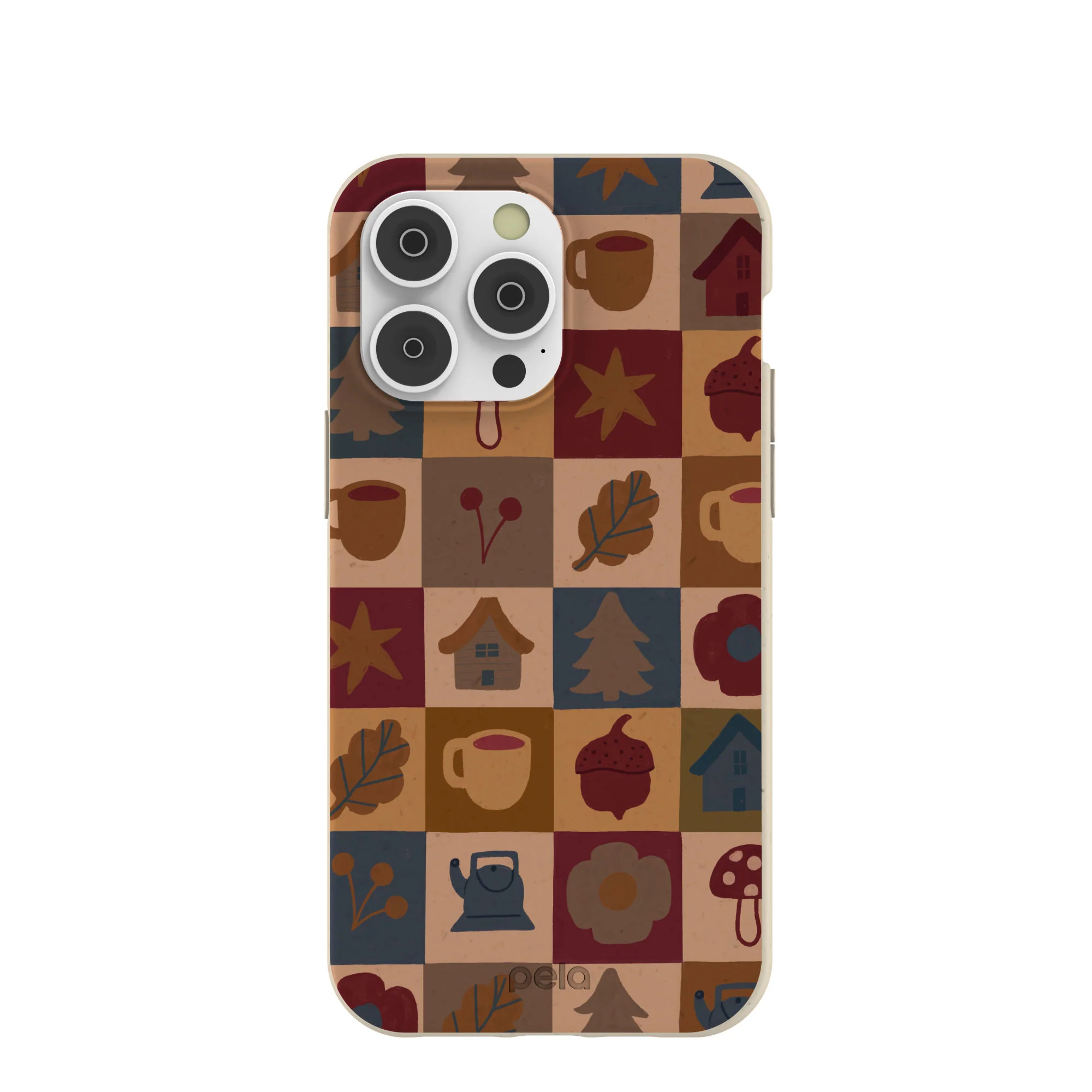 London Fog Rustic Grid iPhone 14 Pro Max Case