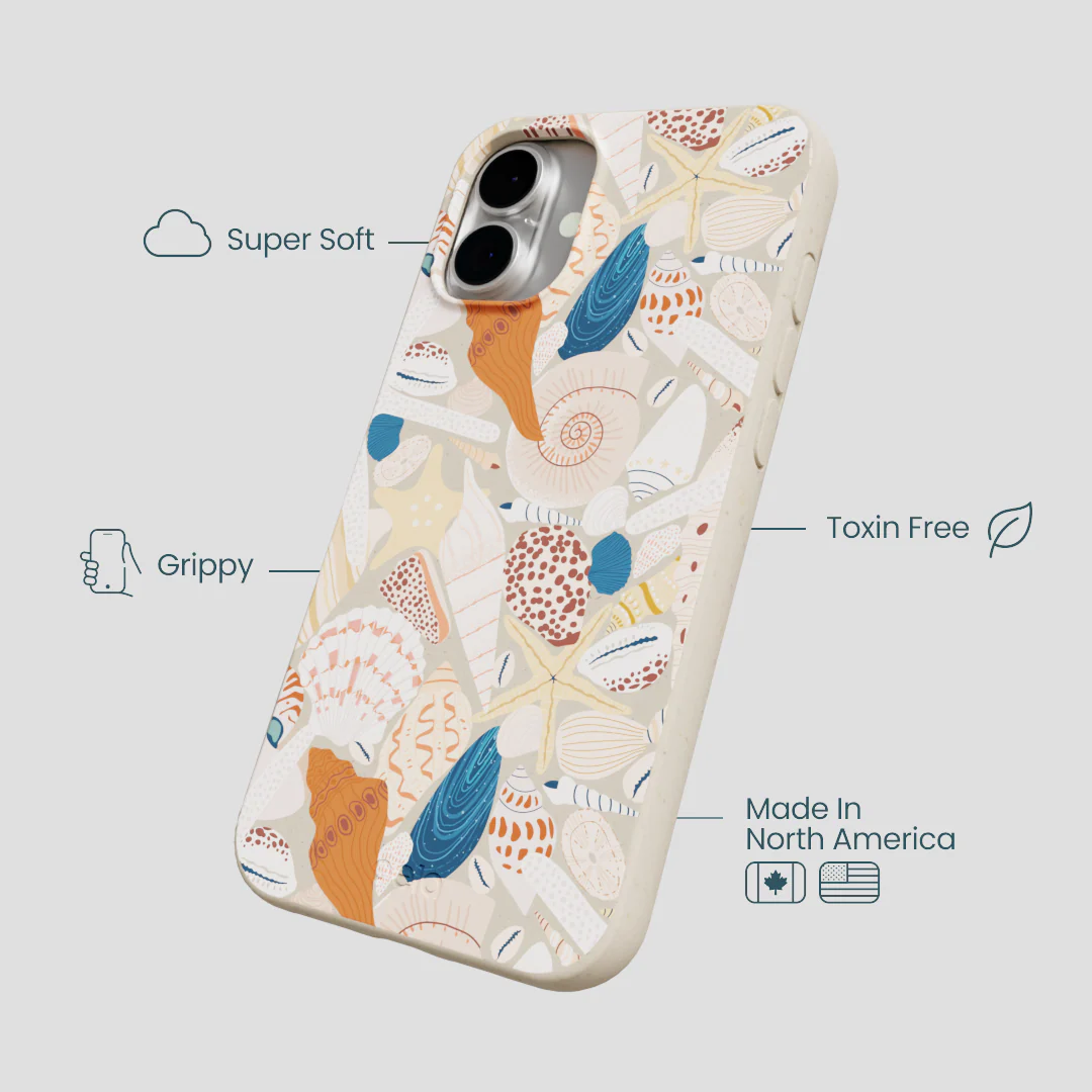 London Fog Sandy Shells iPhone 16 Plus Case - Image 4
