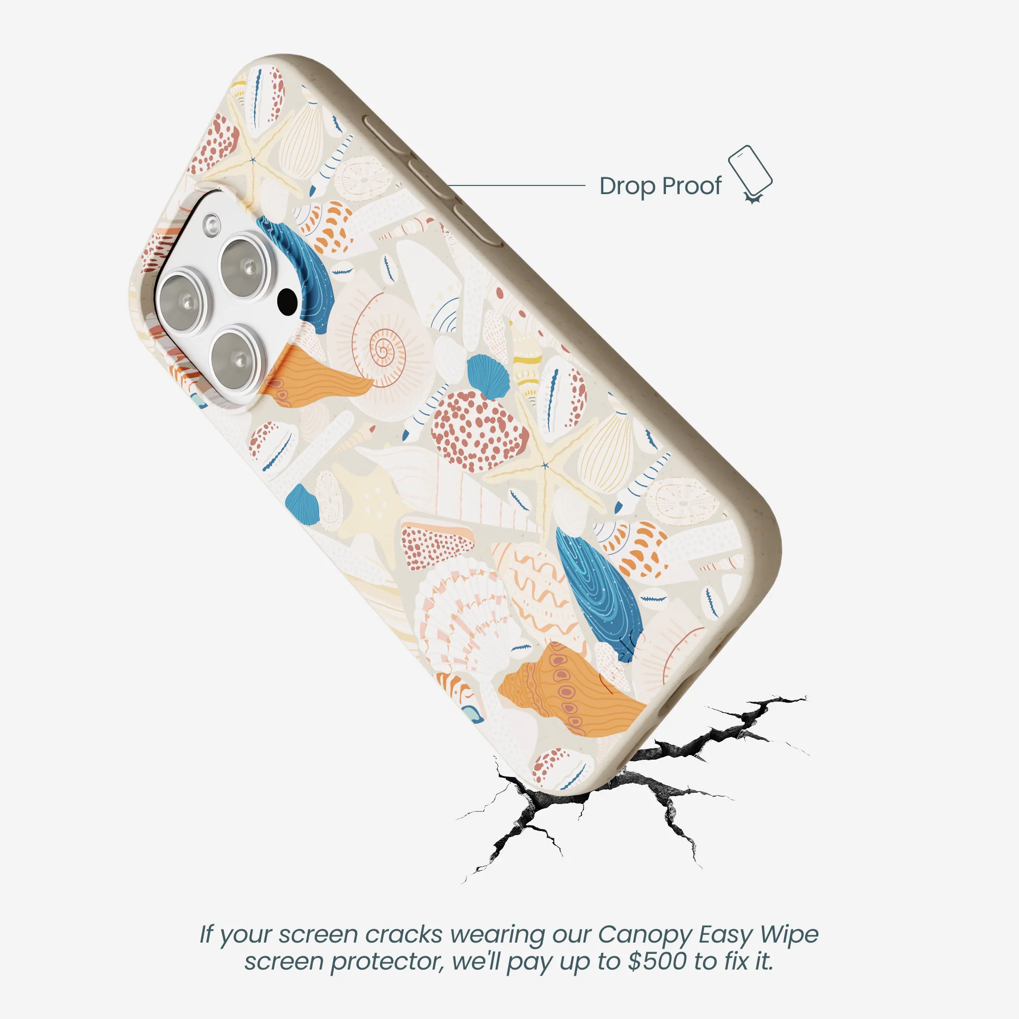 London Fog Sandy Shells iPhone 16 Pro Max Case - Image 5