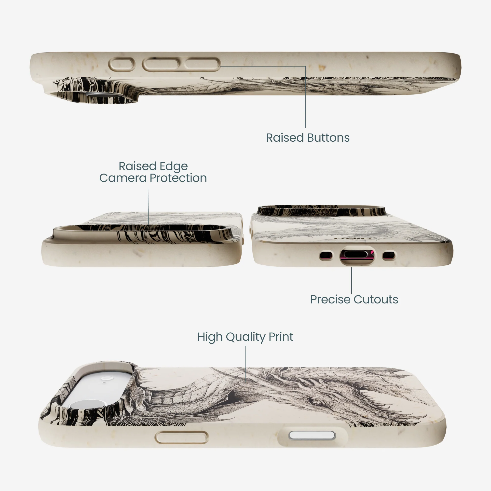 London Fog Twin Dragons iPhone Air Case - Image 2