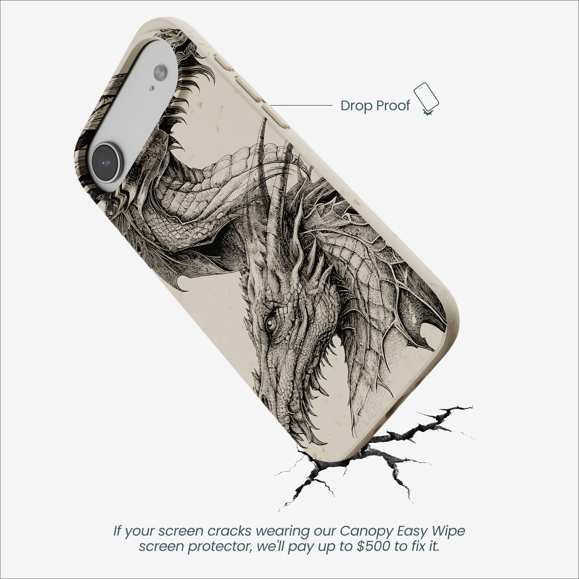 London Fog Twin Dragons iPhone Air Case - Image 4