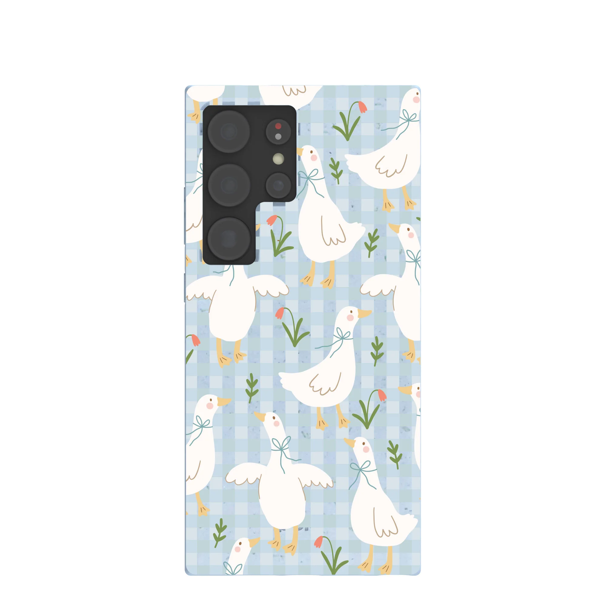 Powder Blue Blooming Quackers Samsung Galaxy S24 Ultra Case