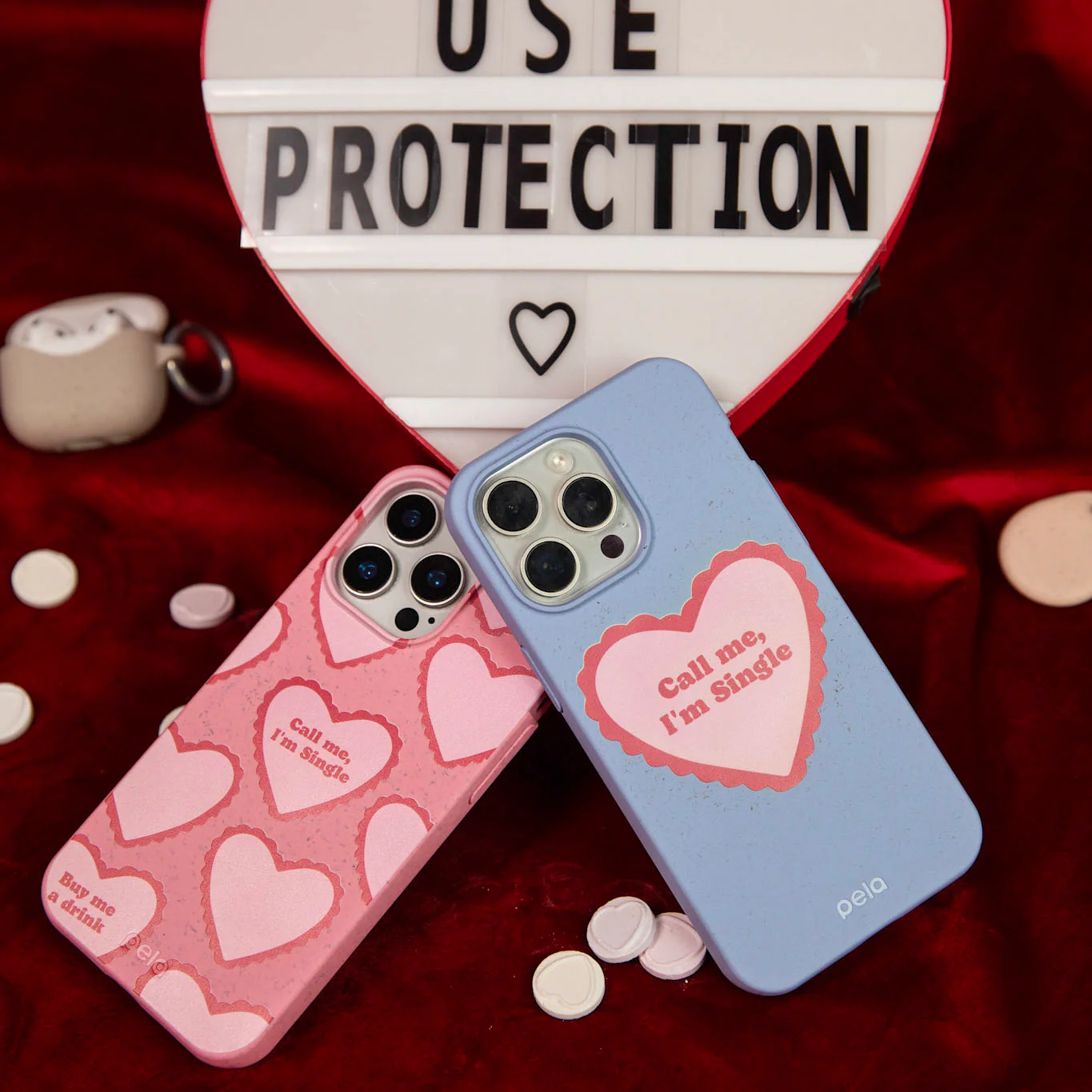 Powder Blue Call Me iPhone 15 Plus Case - Image 5