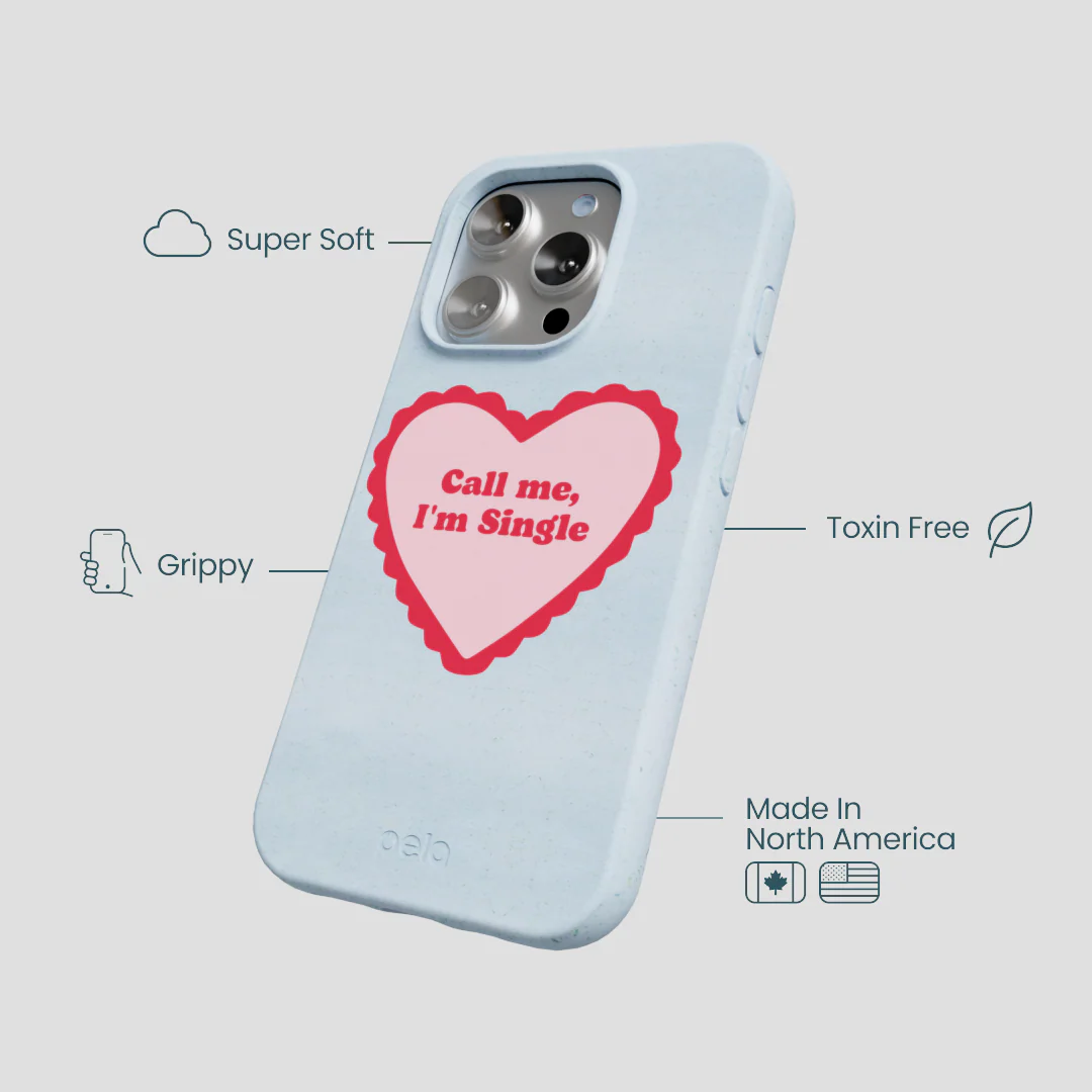 Powder Blue Call Me iPhone 16 Pro Case - Image 4