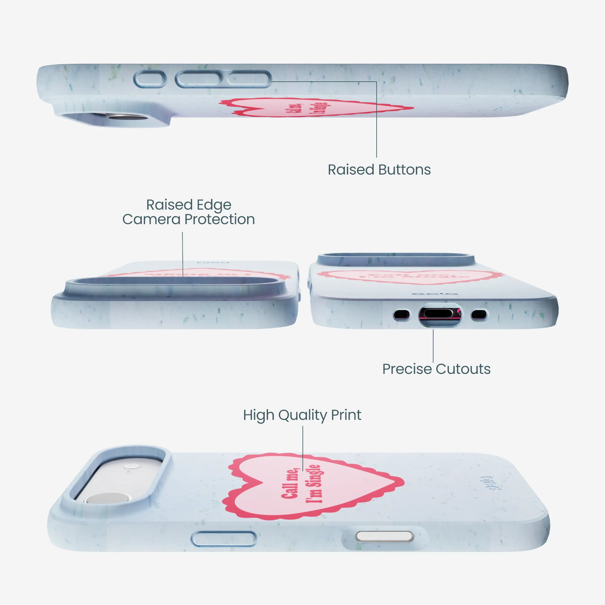 Powder Blue Call Me iPhone Air Case - Image 3