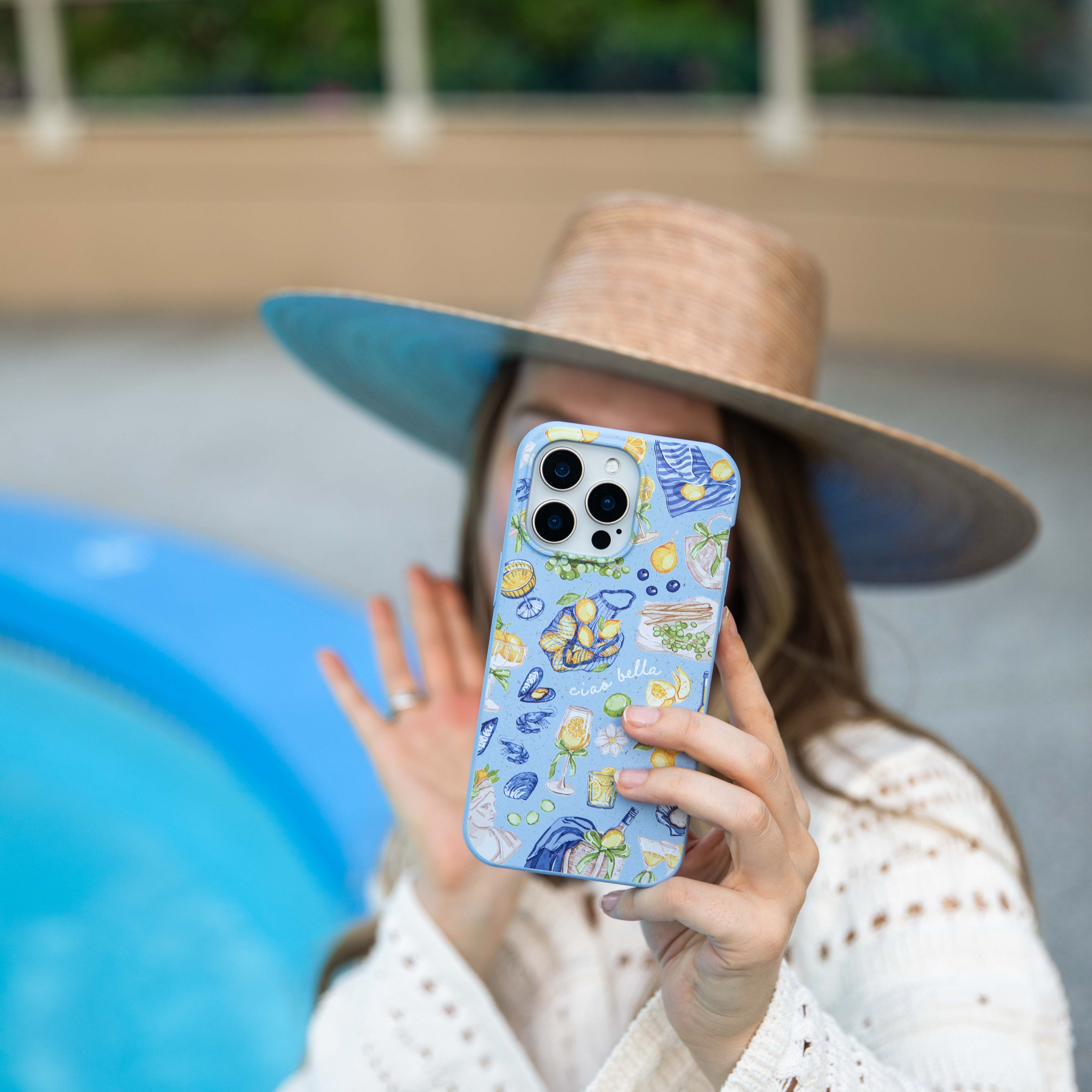 Powder Blue Ciao Bella Google Pixel 9a Case - Image 6