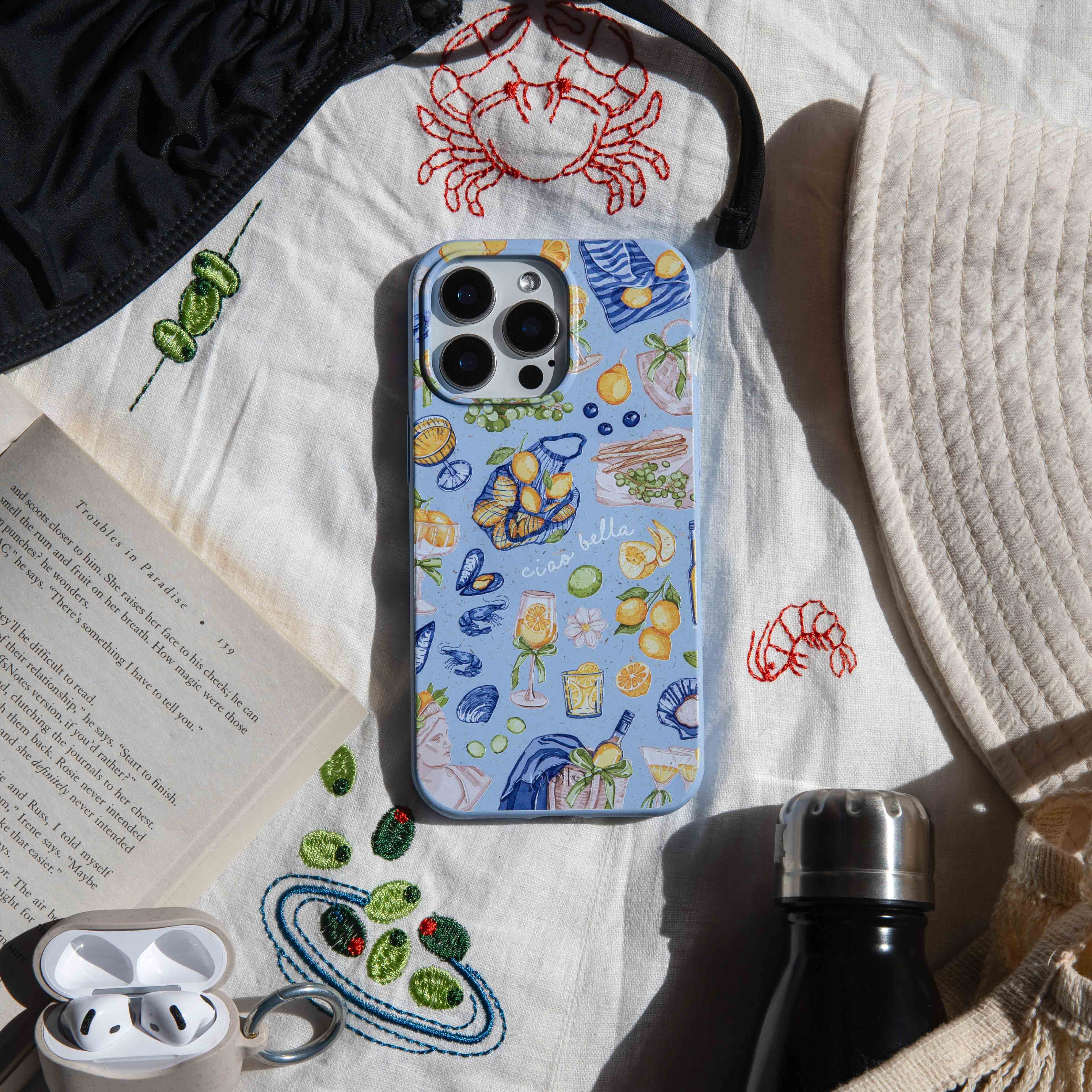 Powder Blue Ciao Bella iPhone 14 Case - Image 6