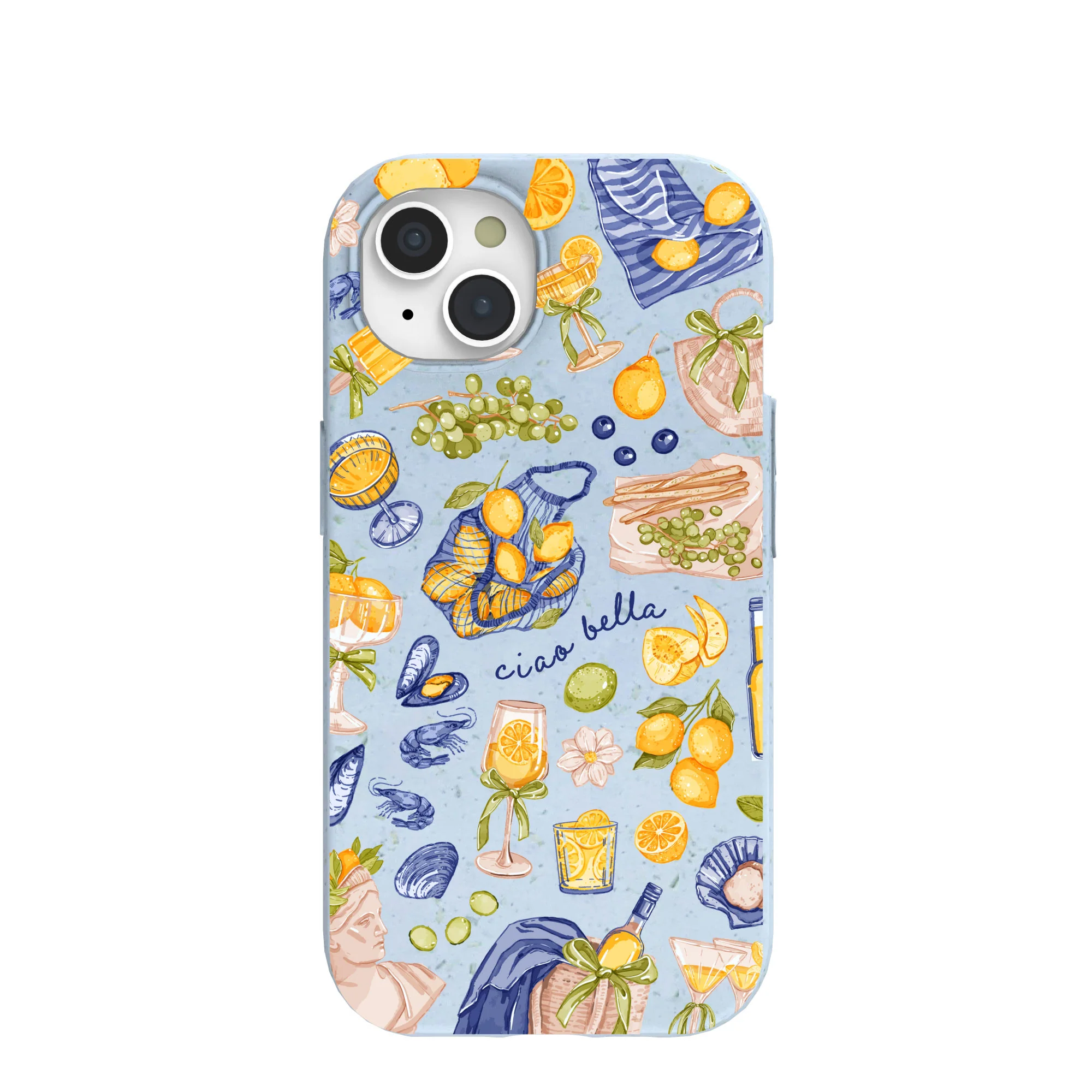 Powder Blue Ciao Bella iPhone 15 Case