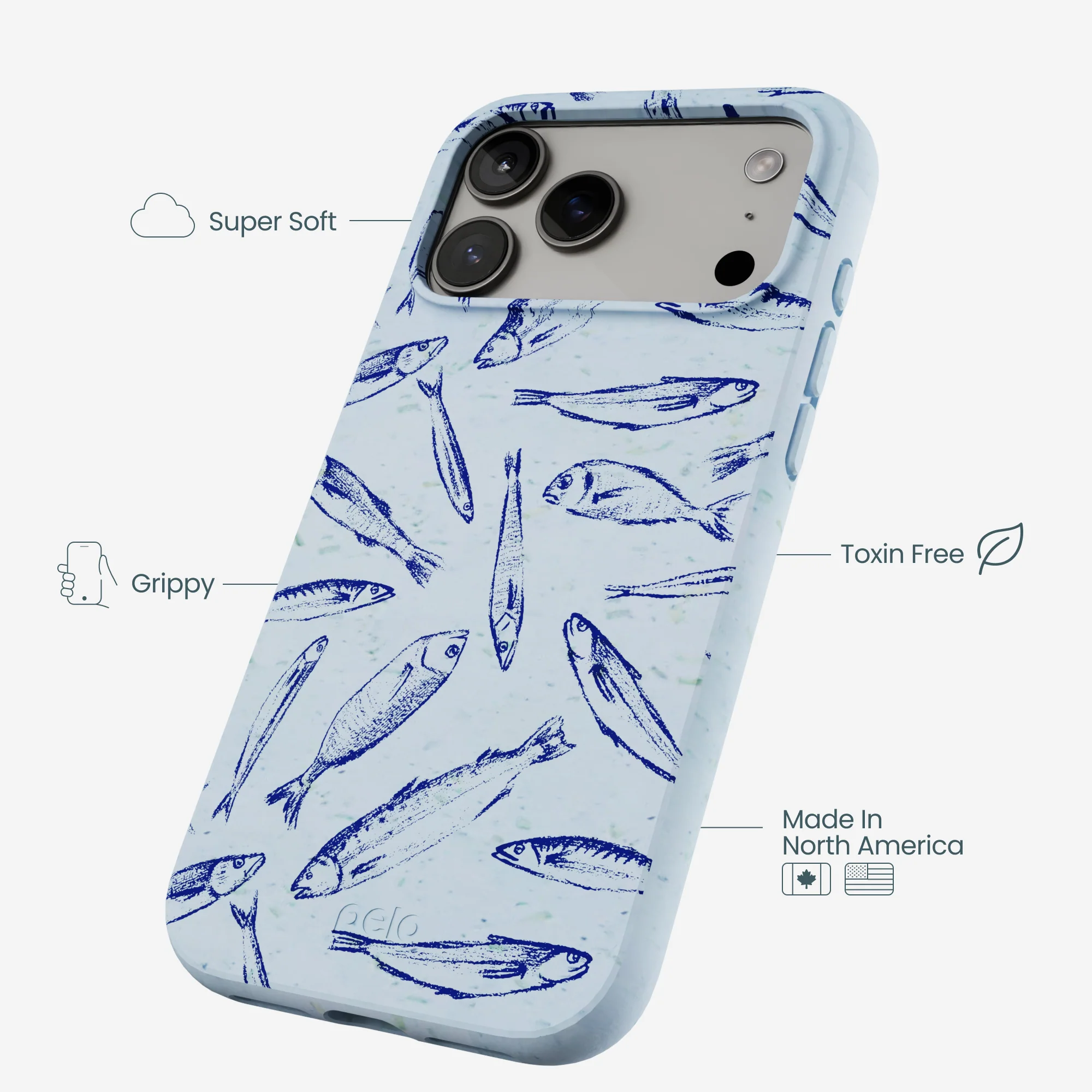 Powder Blue Fishery iPhone 17 Pro Max Case - Image 3