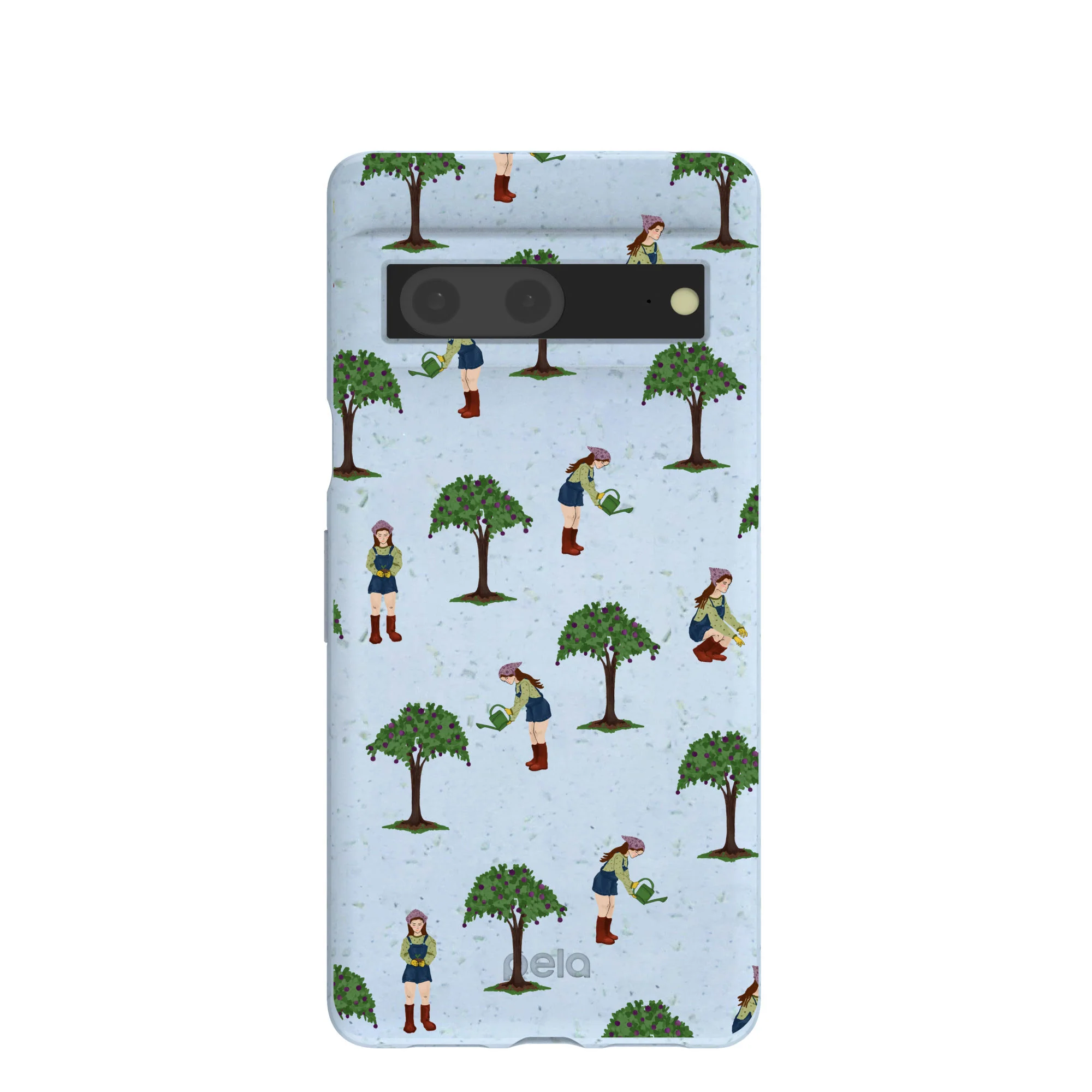 Powder Blue Gardening Girl Google Pixel 7 Case