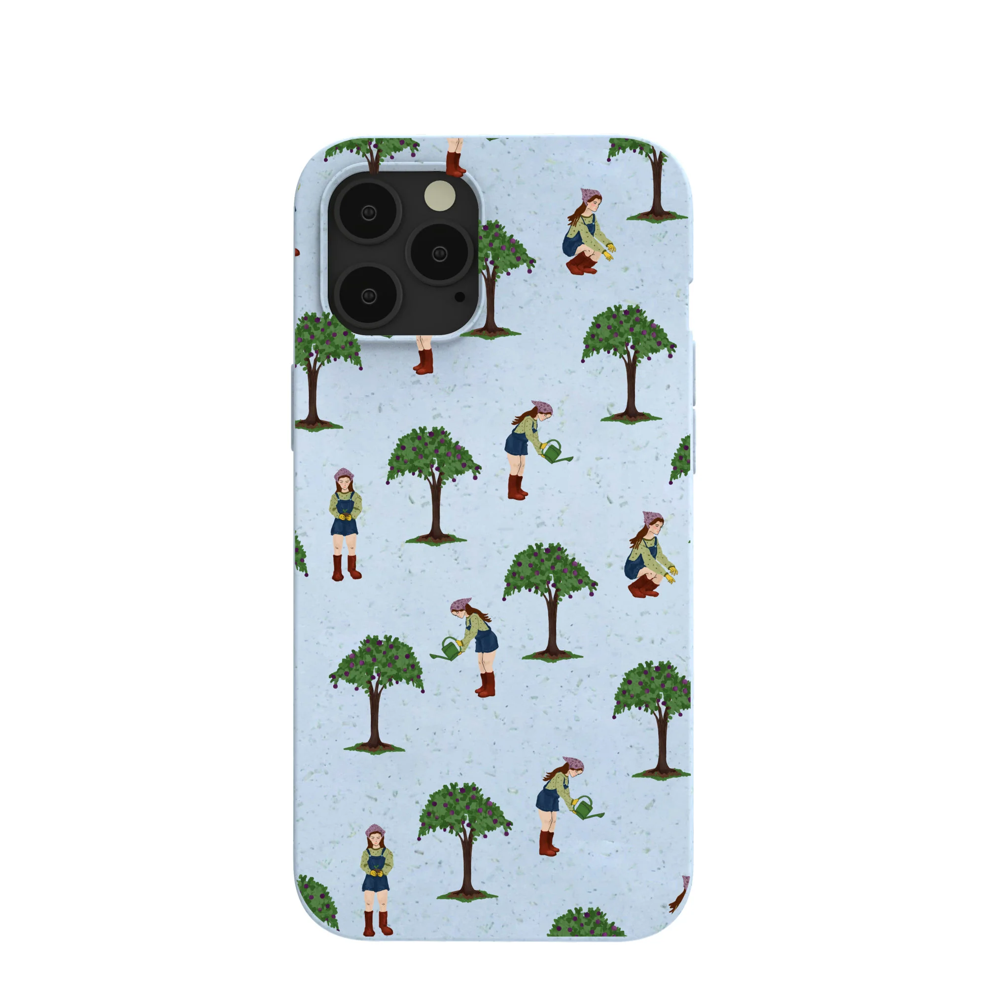 Powder Blue Gardening Girl iPhone 12 Pro Max Case