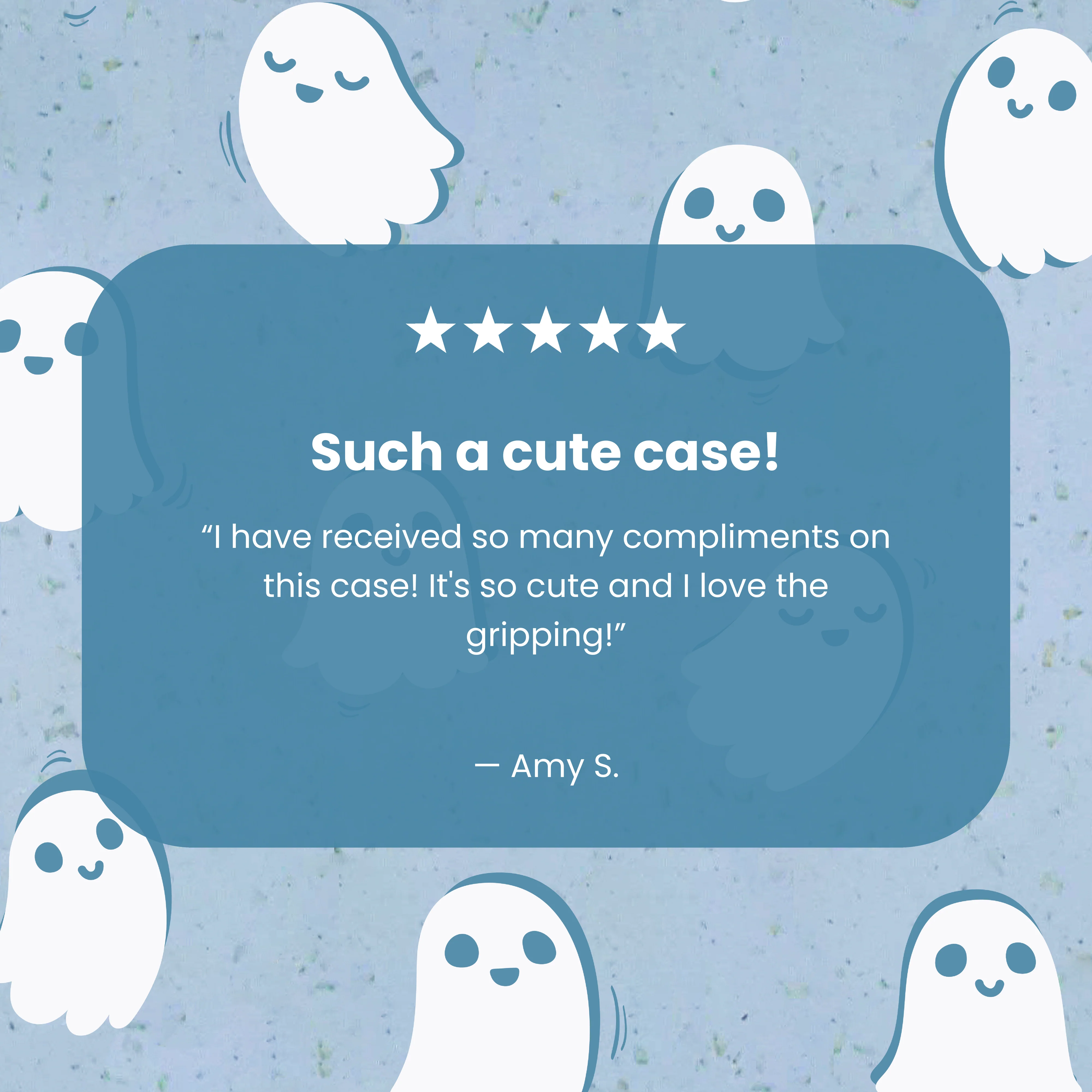 Powder Blue Ghostly Google Pixel 10a Case - Image 3