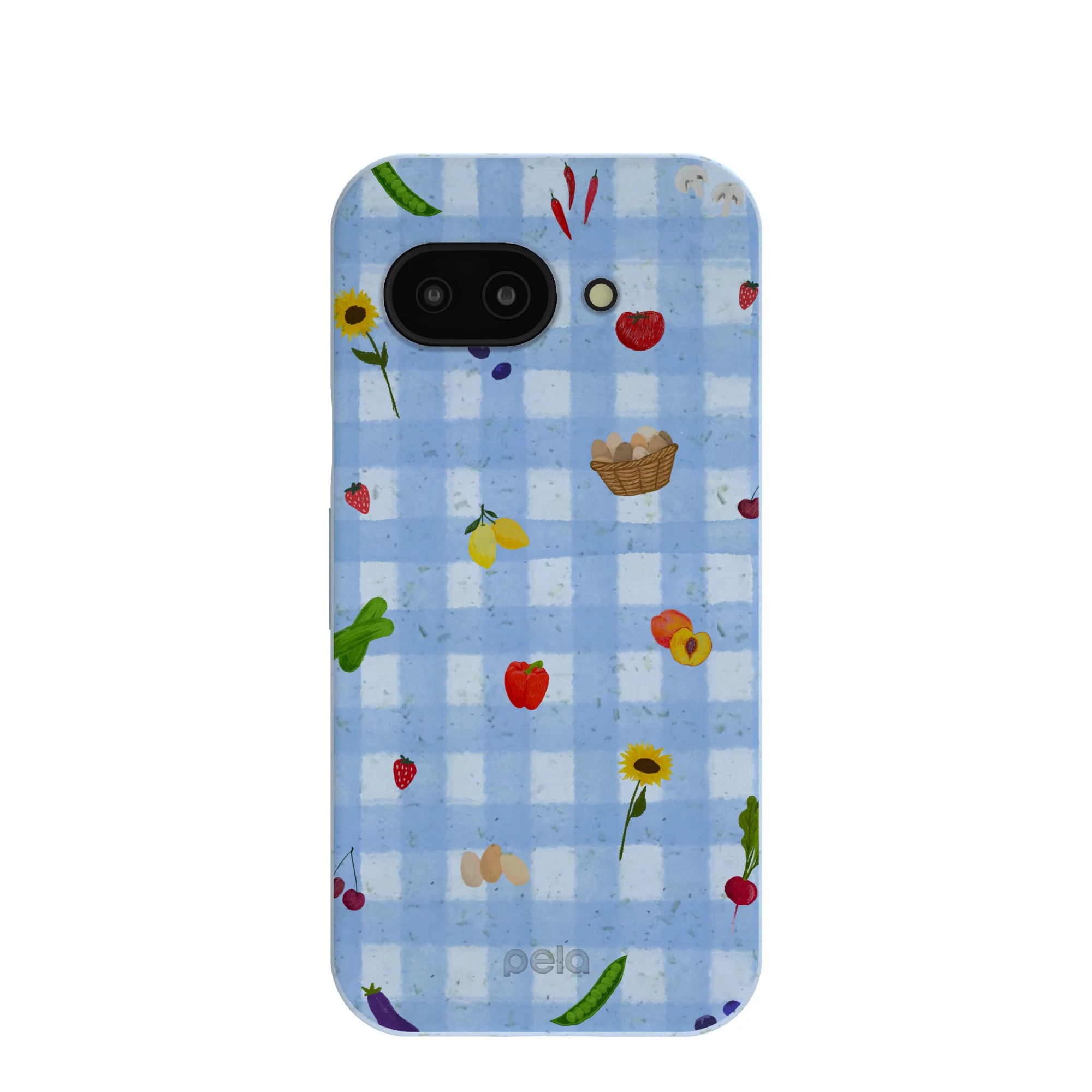 Powder Blue Gingham Farmhouse Google Pixel 9a Case