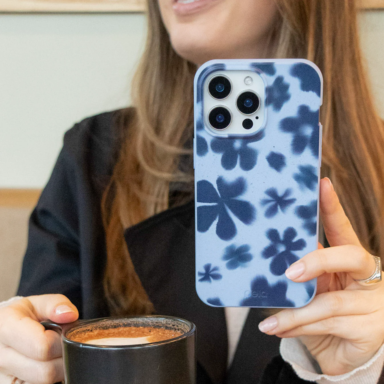 Powder Blue Hazy Daisies Google Pixel 6 Case - Image 2
