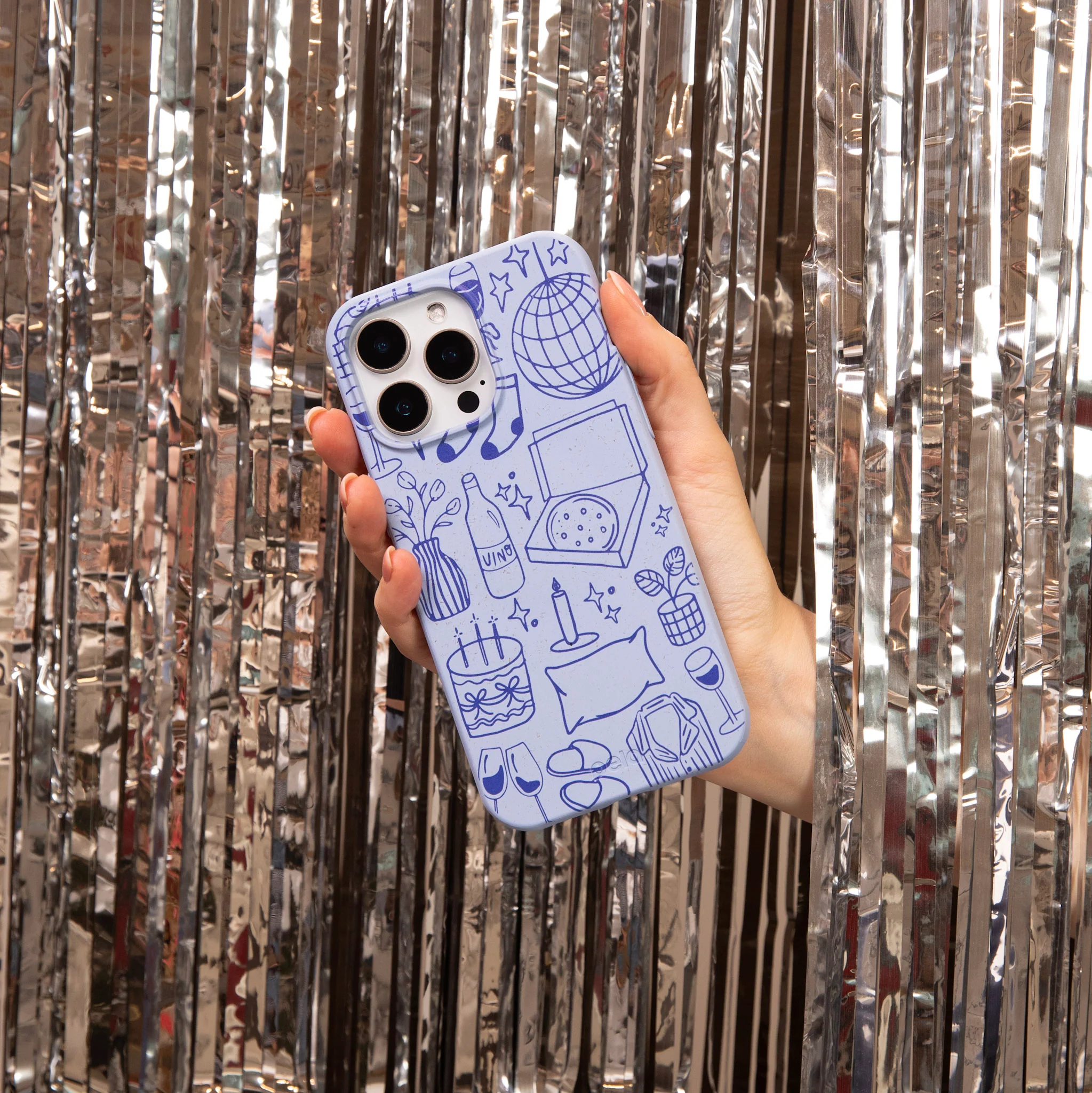 Powder Blue Home for Midnight Google Pixel 7 Pro Case - Image 2
