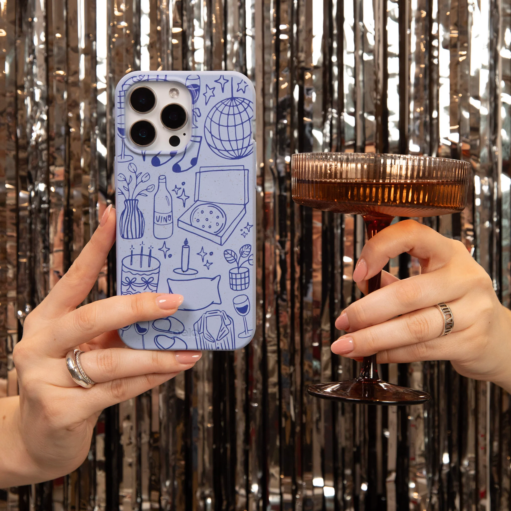 Powder Blue Home for Midnight Google Pixel 8 Pro Case - Image 5