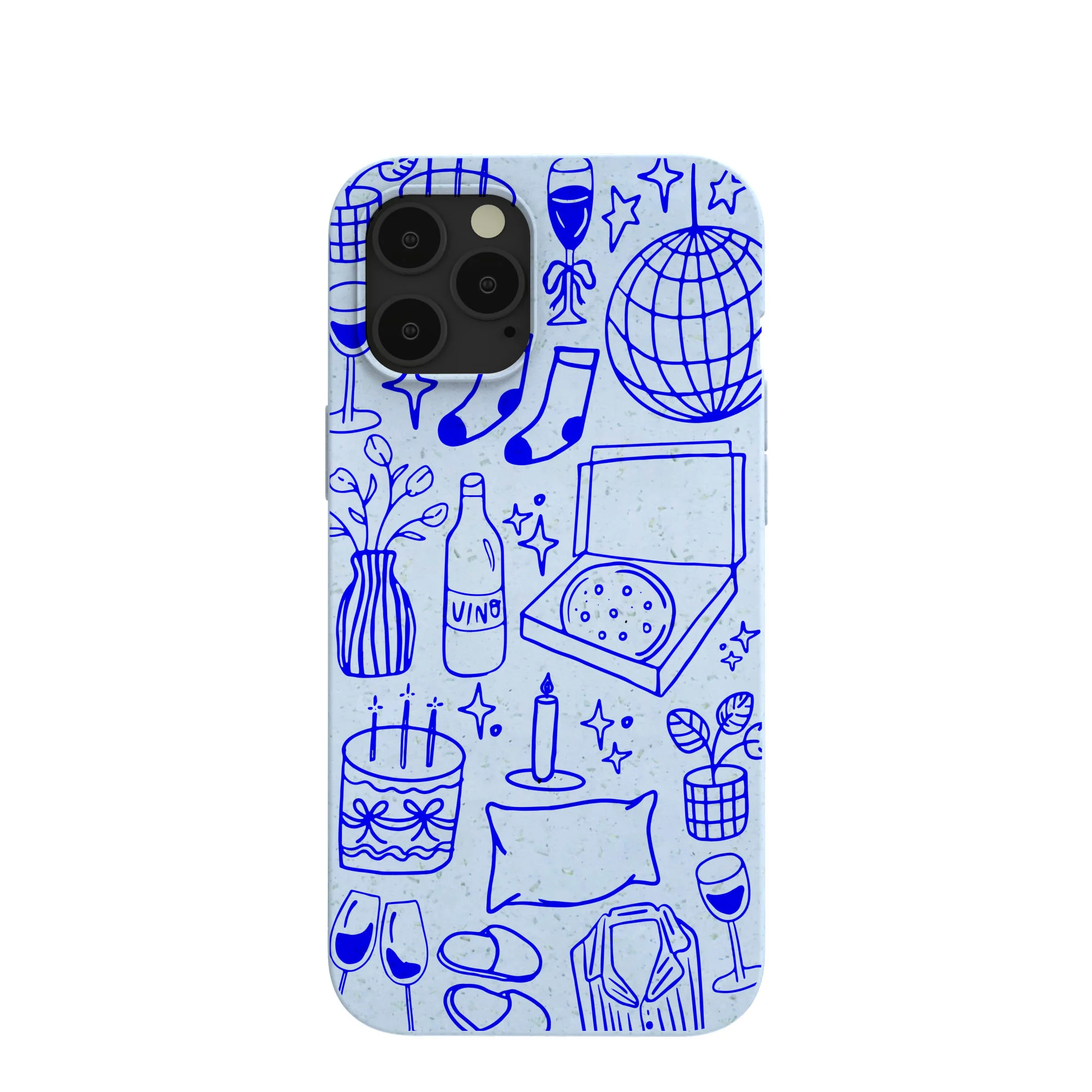 Powder Blue Home for Midnight iPhone 12 Pro Max Case