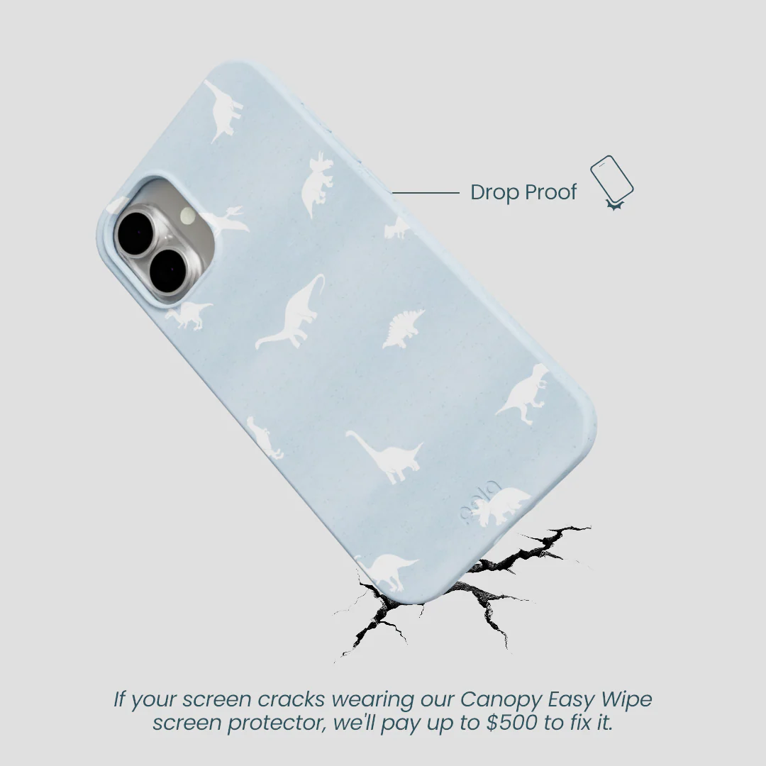 Powder Blue Lil Dinos iPhone 16 Plus Case - Image 4