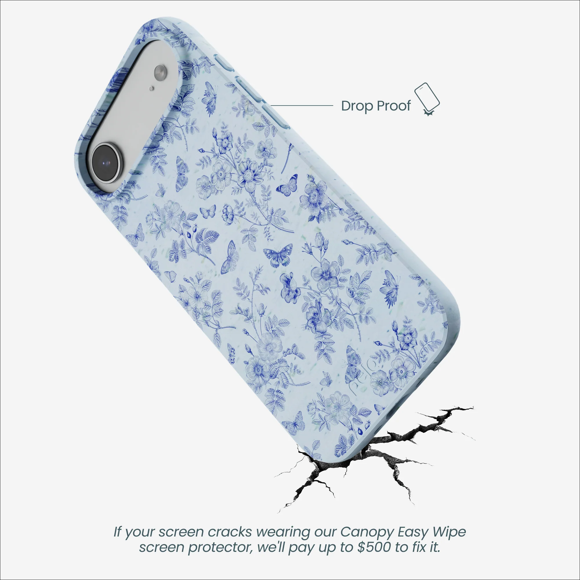 Powder Blue Porcelain iPhone Air Case - Image 5