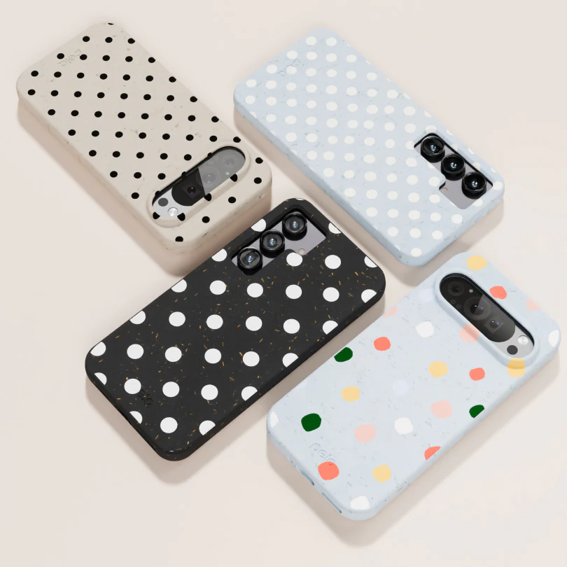 Powder Blue Rainbow Dots Samsung Galaxy S23+(Plus) Case - Image 6