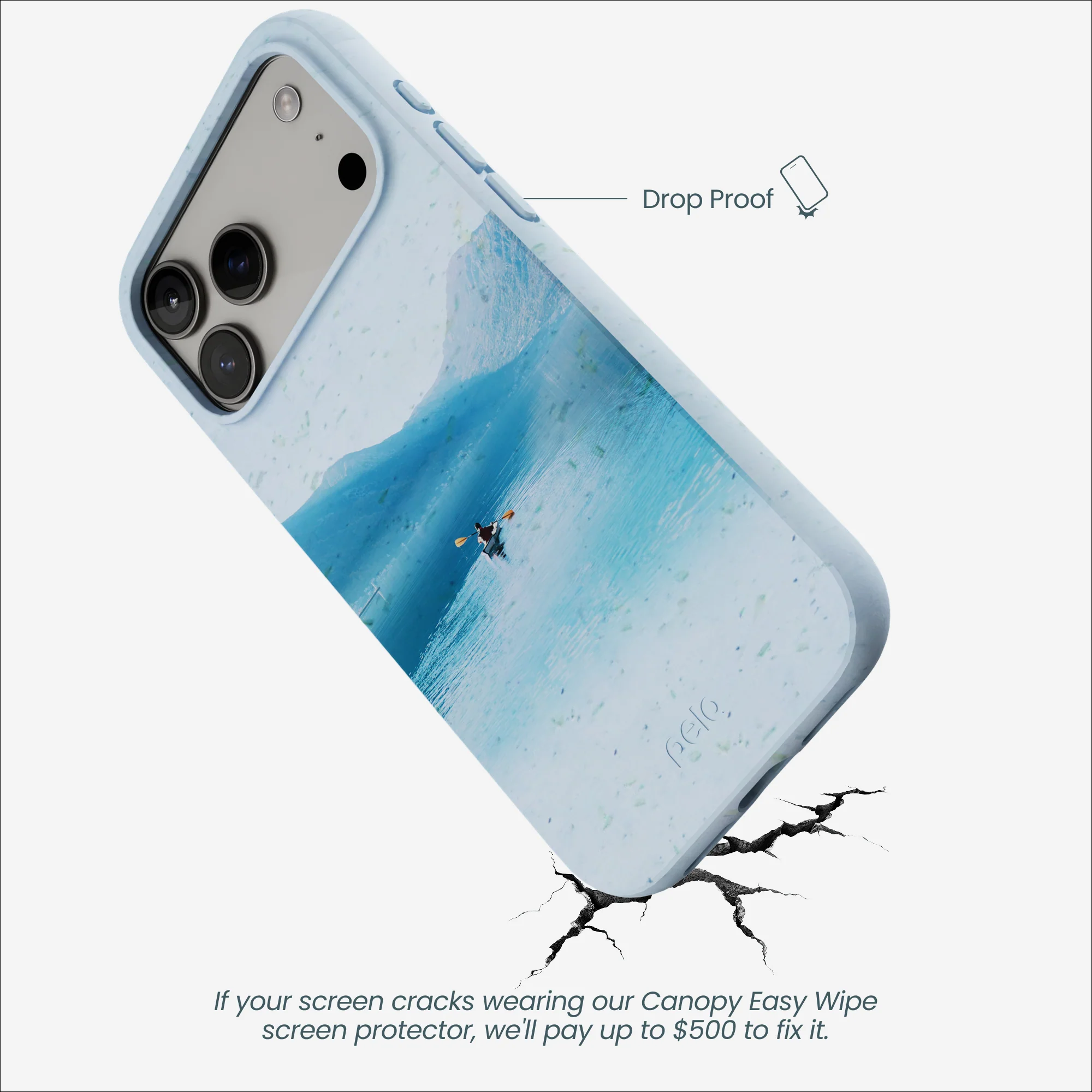 Powder Blue Serene iPhone 17 Pro Max Case - Image 4