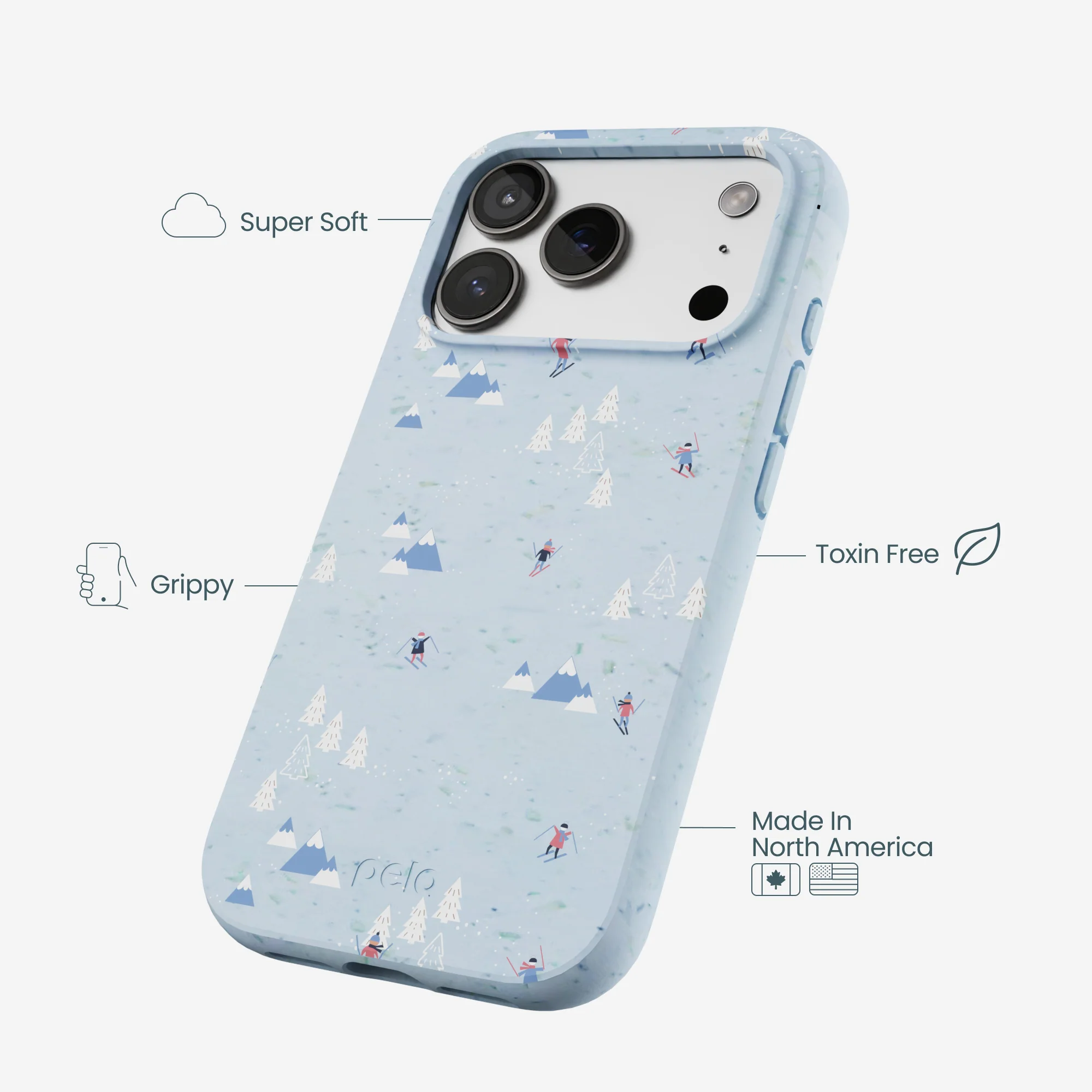 Powder Blue Ski Pass iPhone 17 Pro Case - Image 4