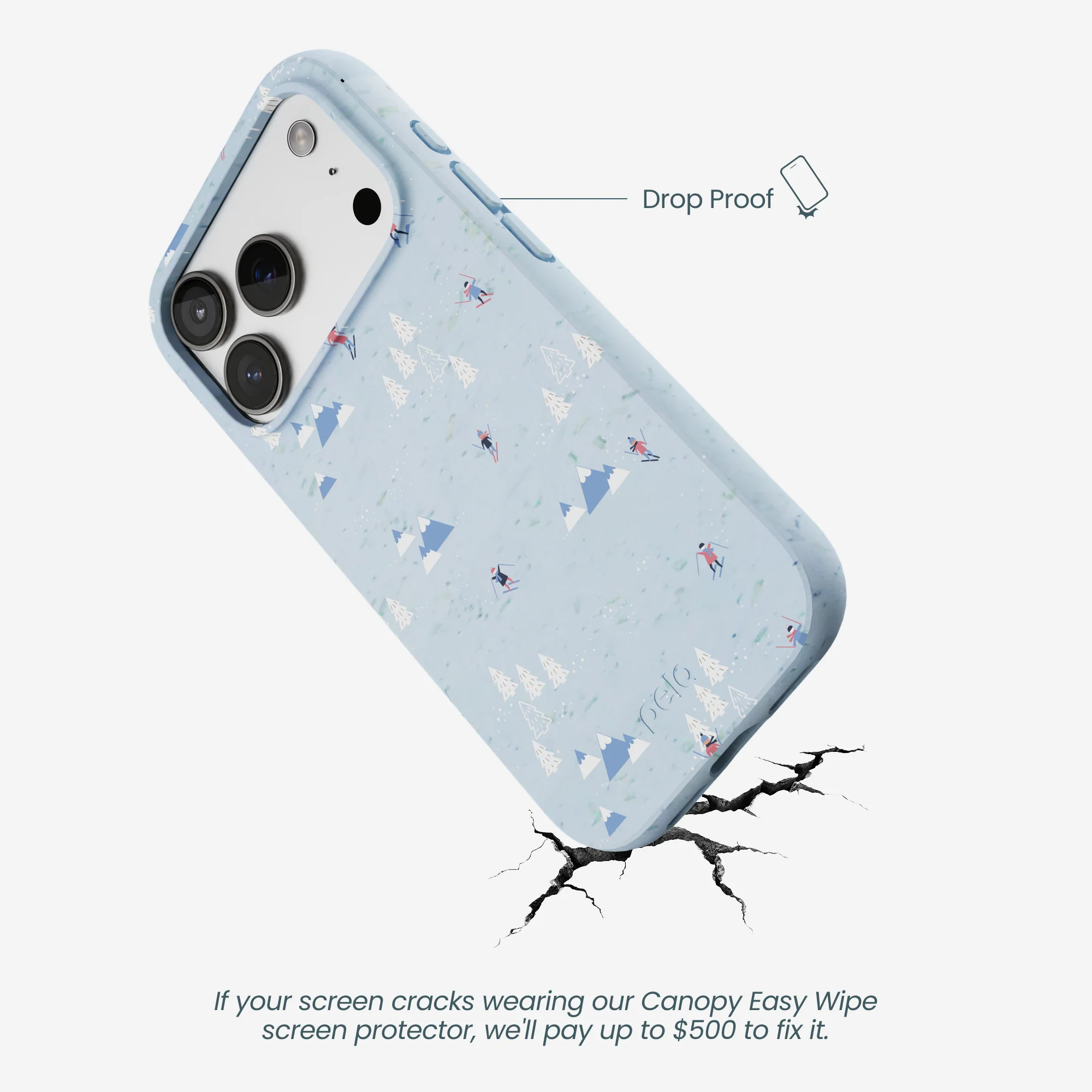 Powder Blue Ski Pass iPhone 17 Pro Case - Image 5