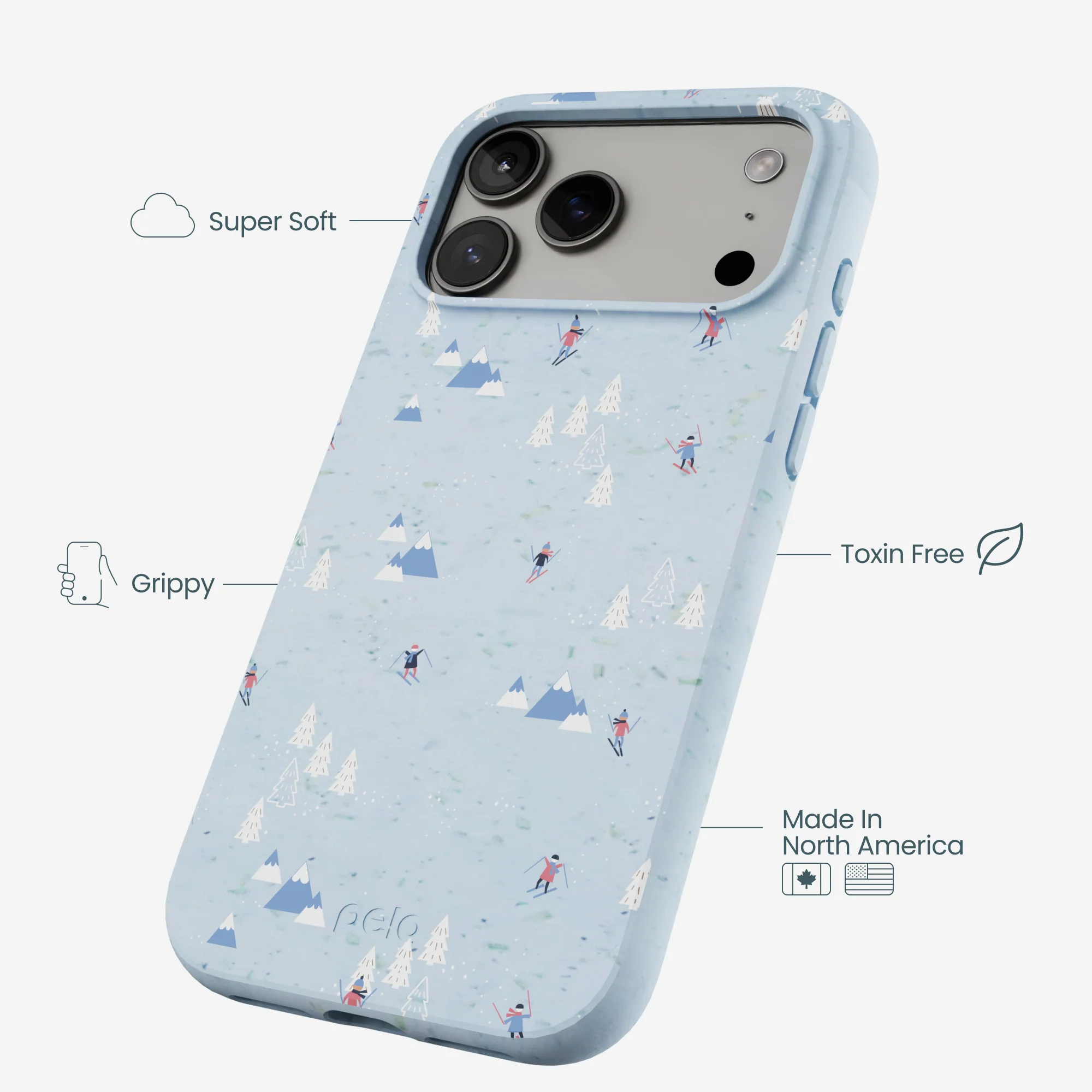 Powder Blue Ski Pass iPhone 17 Pro Max Case - Image 3