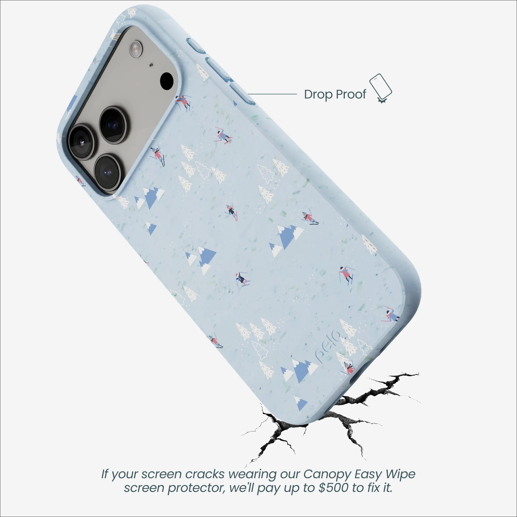 Powder Blue Ski Pass iPhone 17 Pro Max Case - Image 4