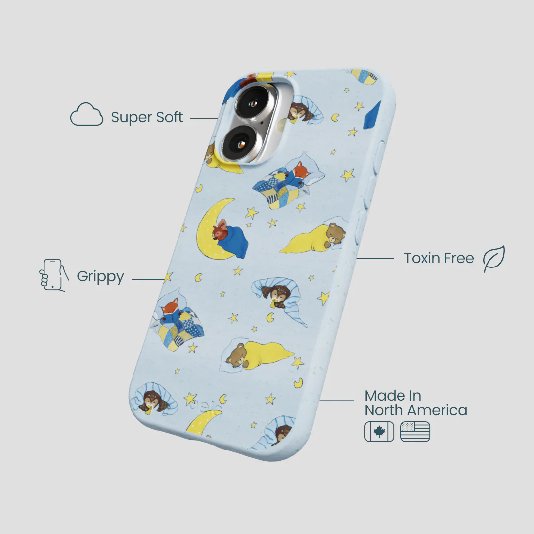 Powder Blue Starlight Sleep iPhone 16 Case - Image 4