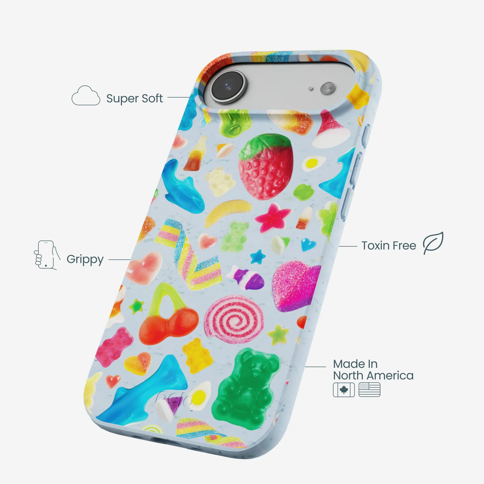 Powder Blue Super Gummies iPhone Air Case - Image 4