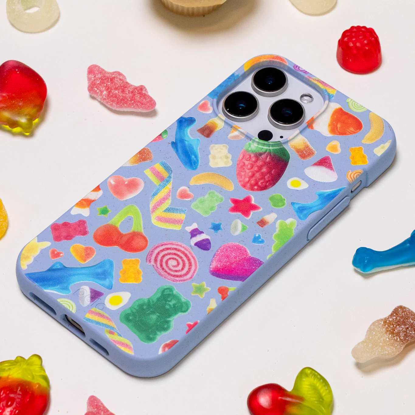 Powder Blue Super Gummies Samsung Galaxy S21 Case - Image 2