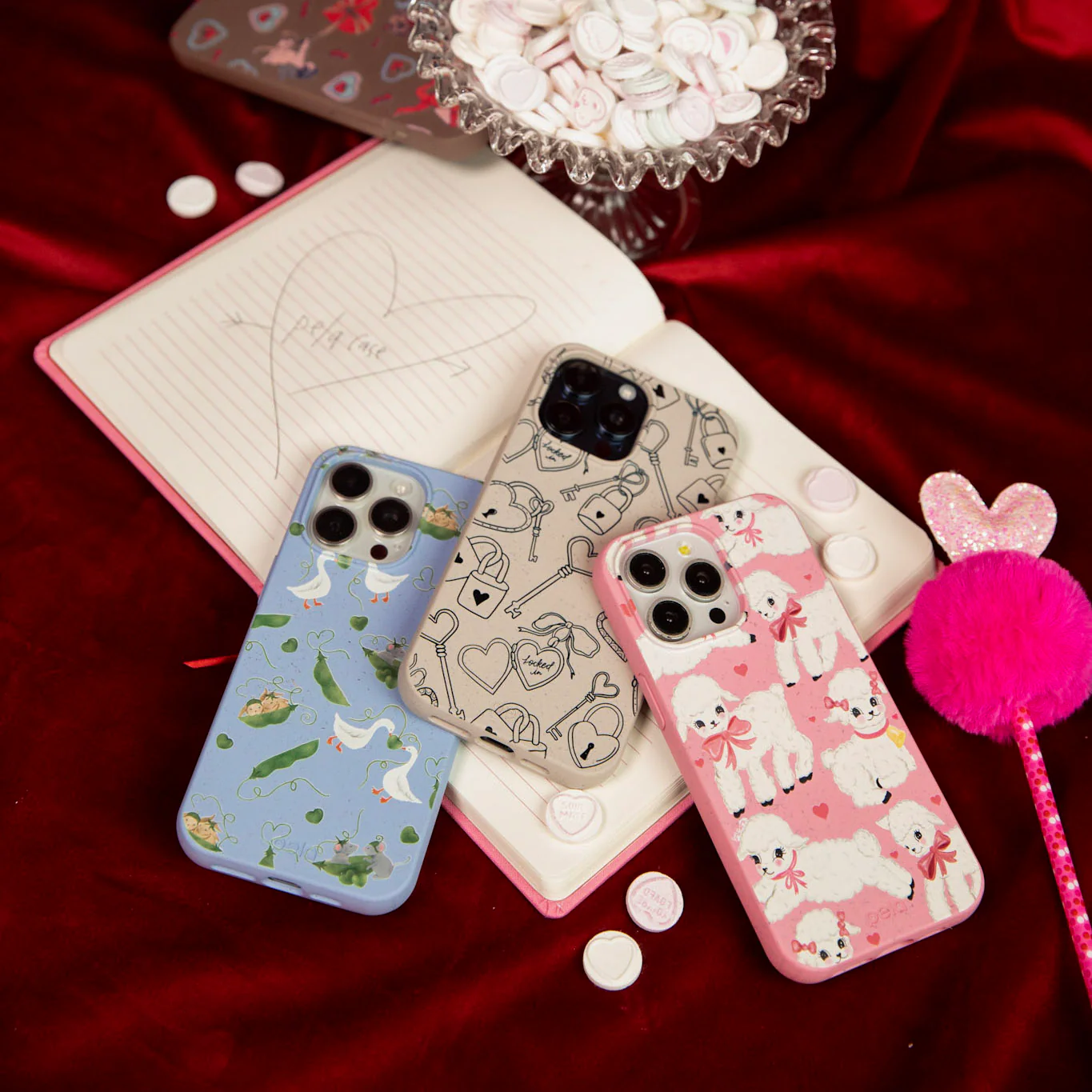 Powder Blue Two Peas in a Pod iPhone 13 Pro Case - Image 7