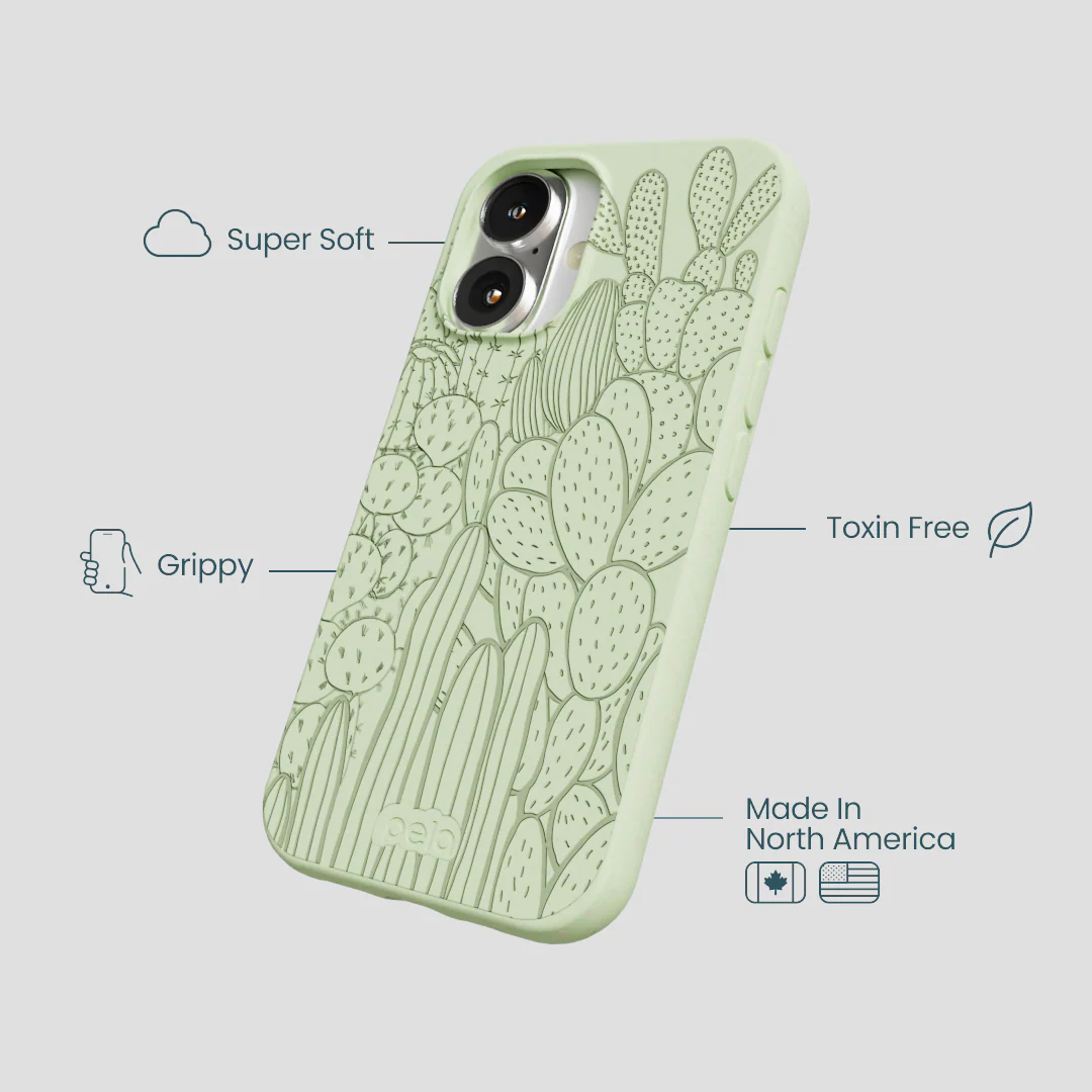 Sage Green Cacti iPhone 16 Case - Image 4