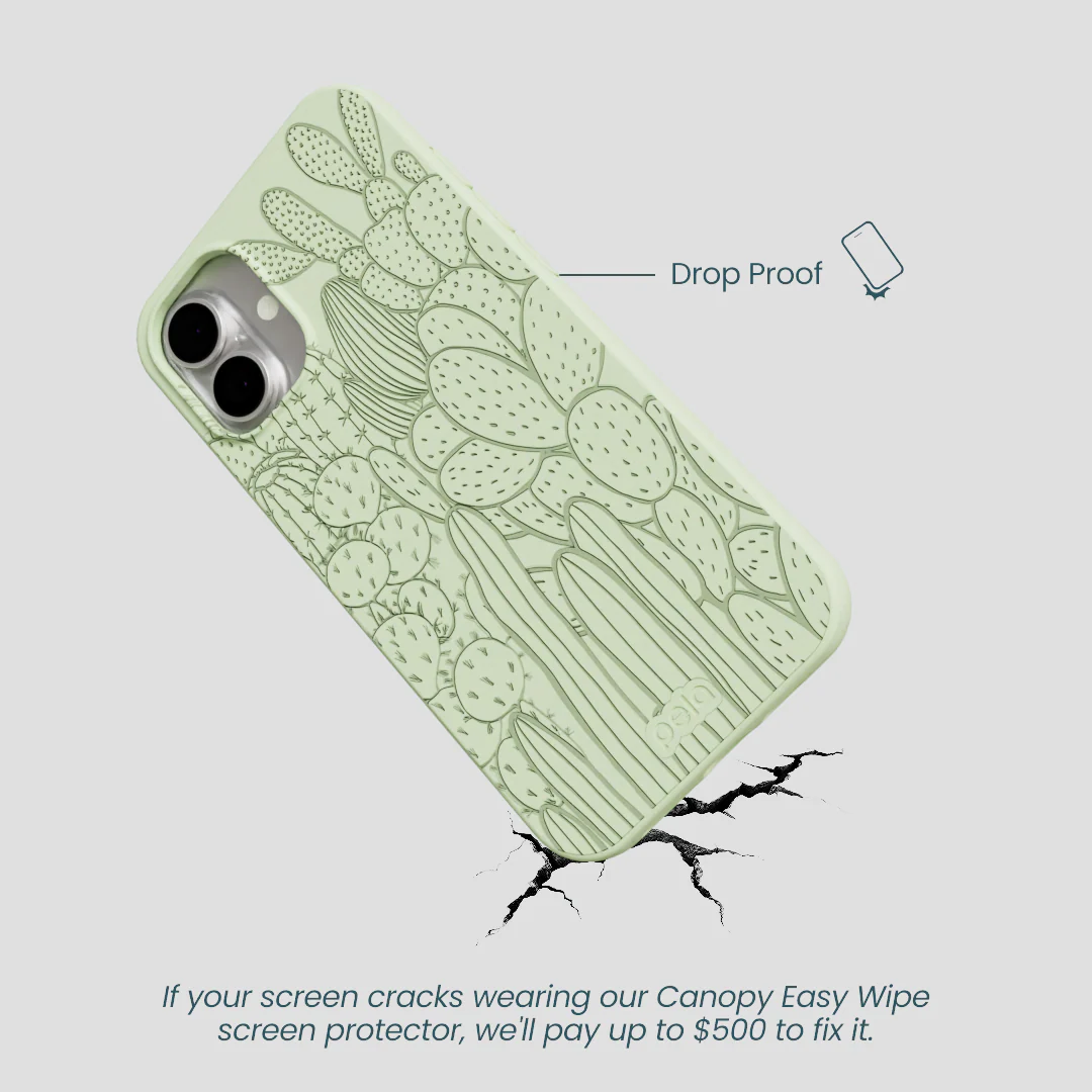 Sage Green Cacti iPhone 16 Plus Case - Image 4