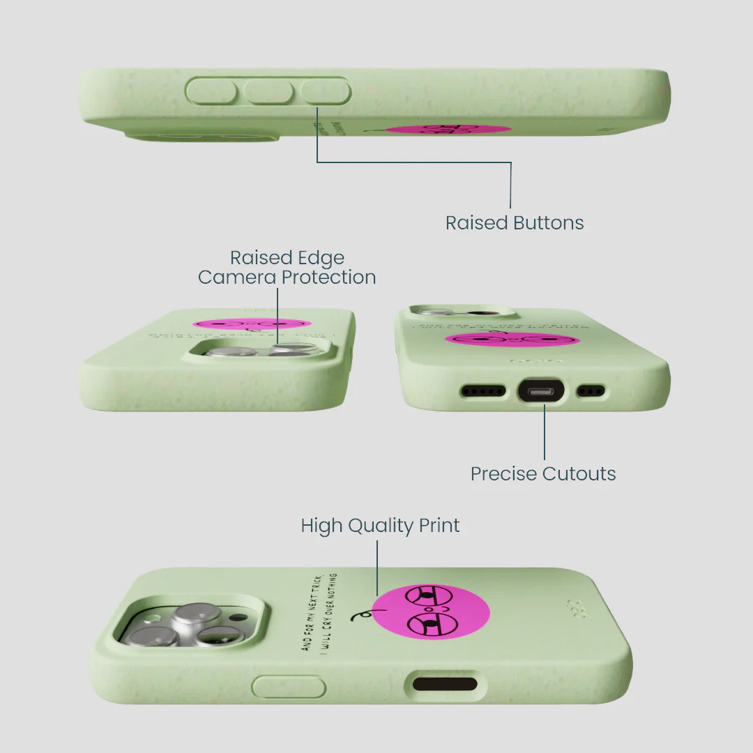 Sage Green Cry iPhone 16 Pro Case - Image 3