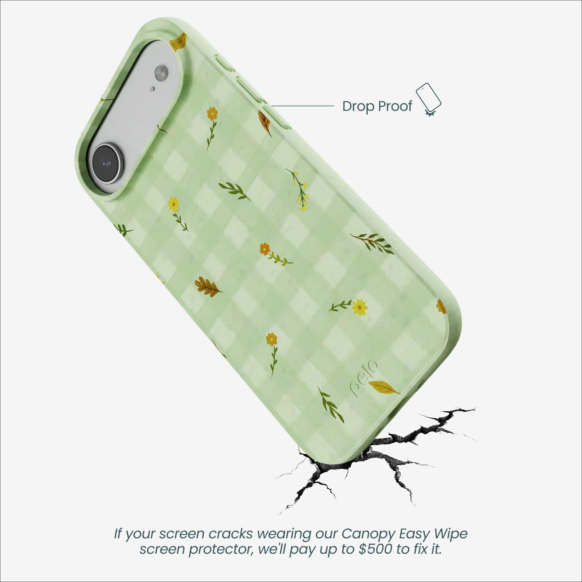 Sage Green Fall Gingham iPhone Air Case - Image 5