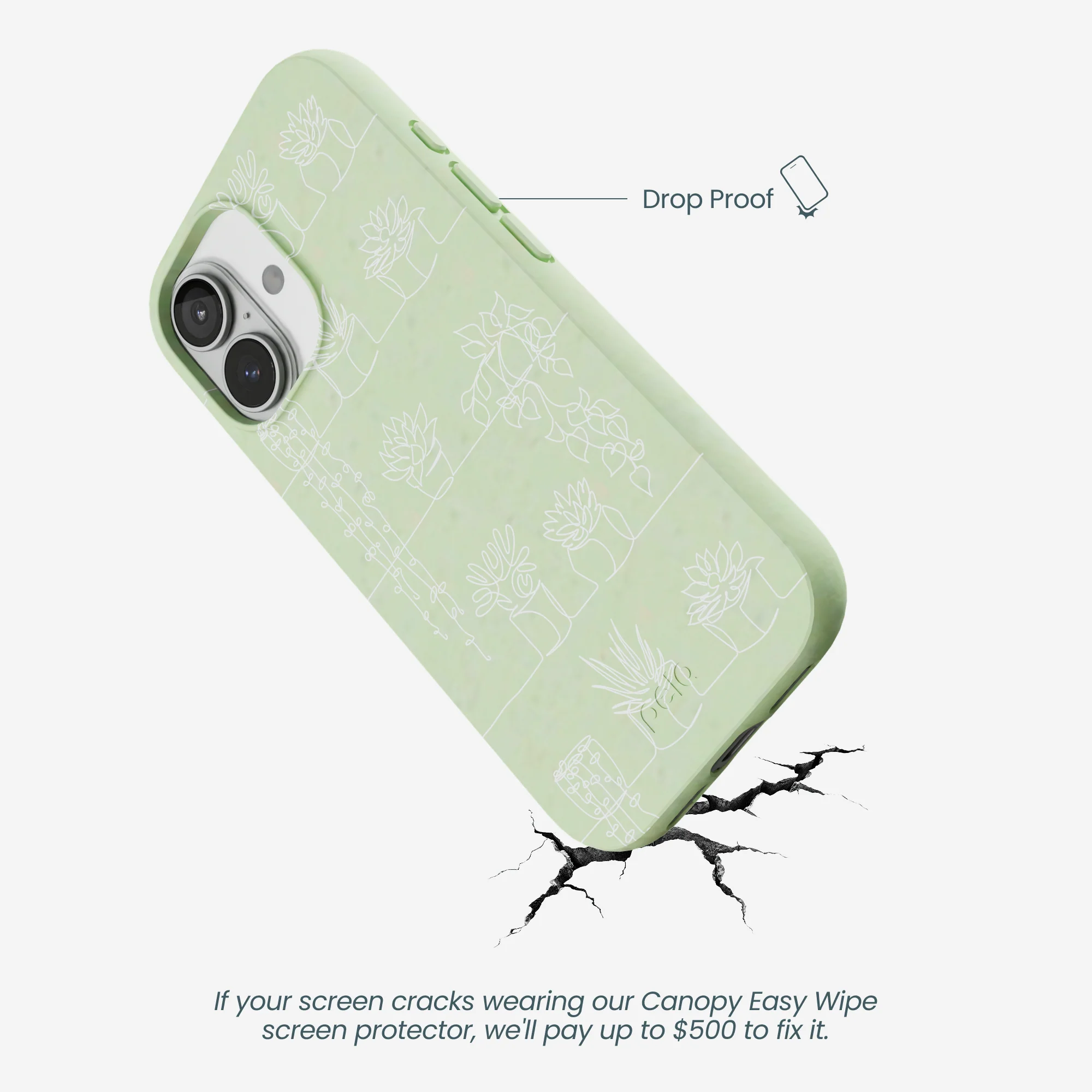 Sage Green Green Cascade iPhone 17 Case - Image 5