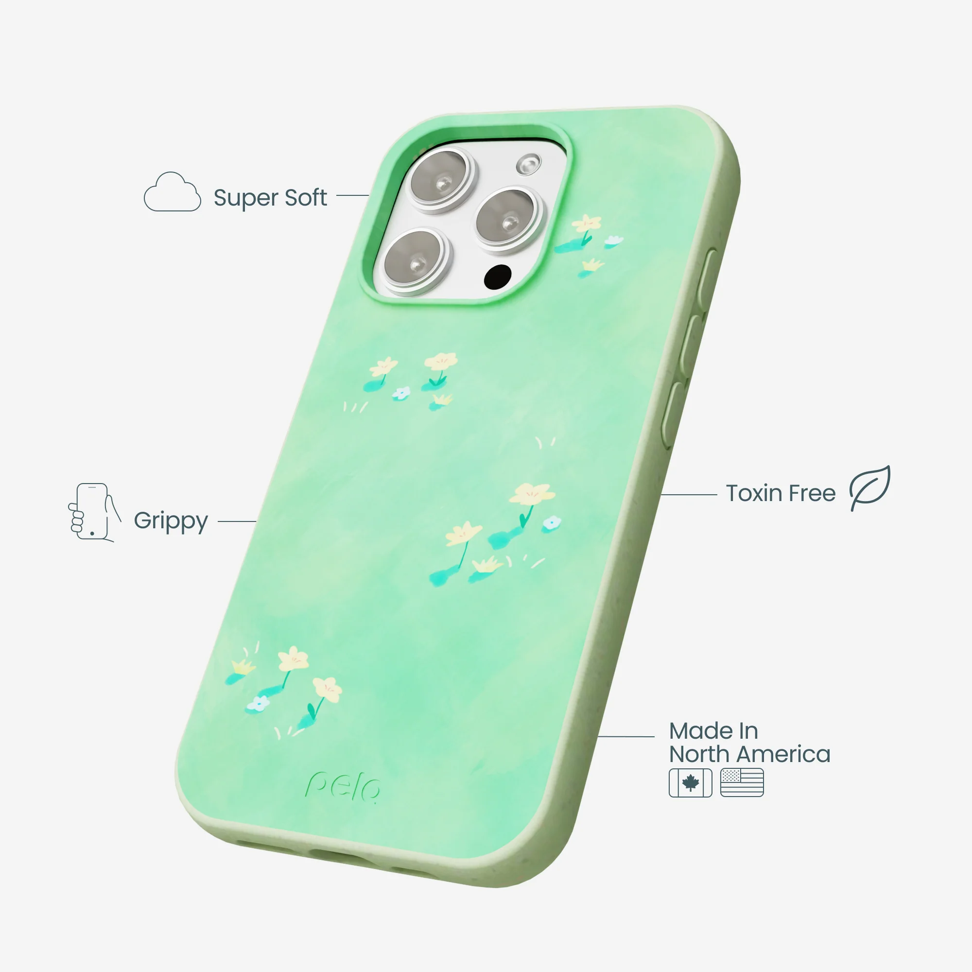Sage Green Green Fields iPhone 16 Pro Max Case - Image 4