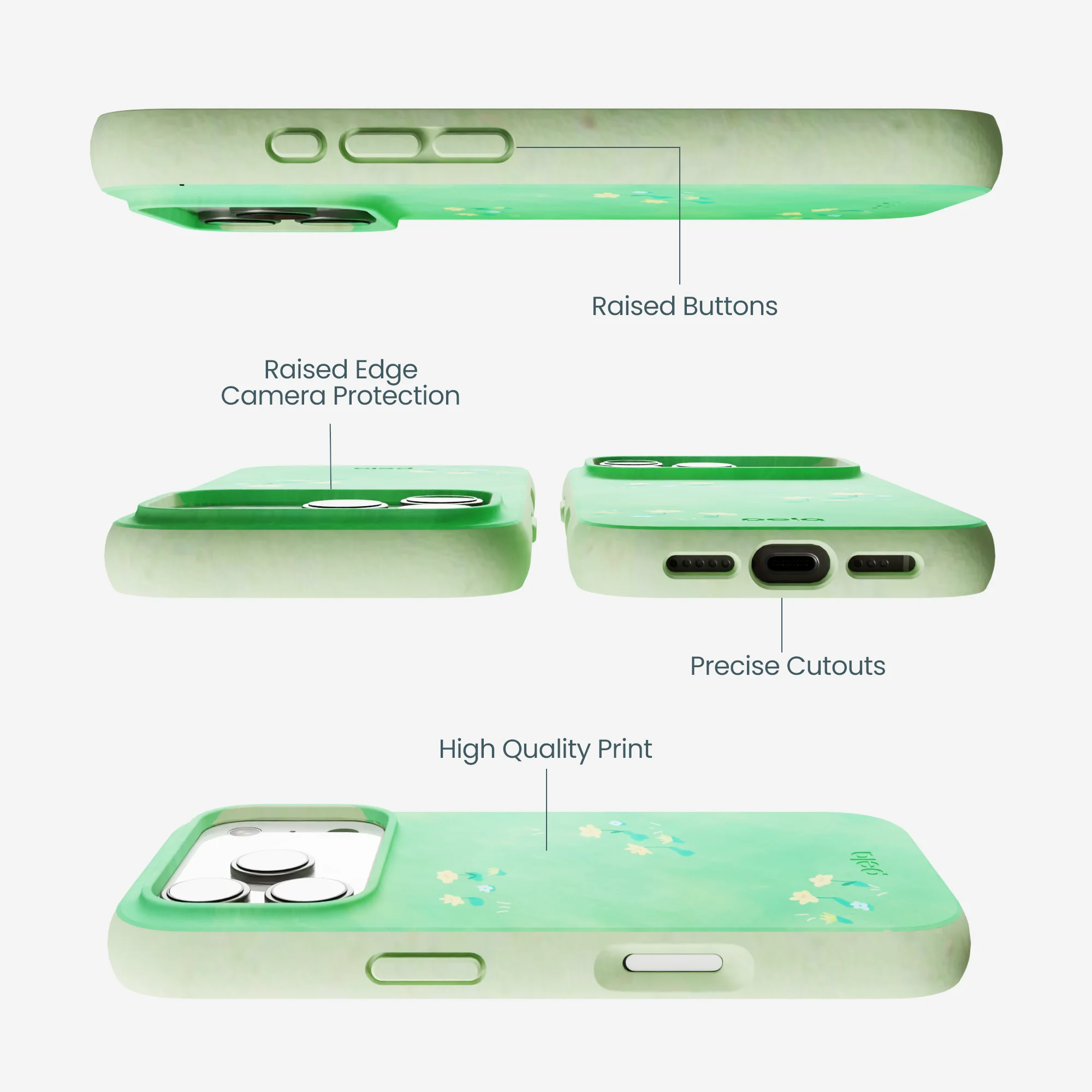 Sage Green Green Fields iPhone 17 Pro Case - Image 3
