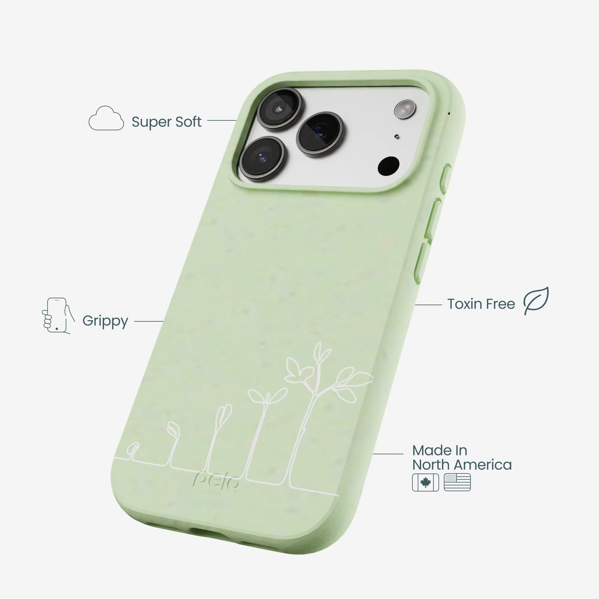 Sage Green Grow and Flourish iPhone 17 Pro Case - Image 4