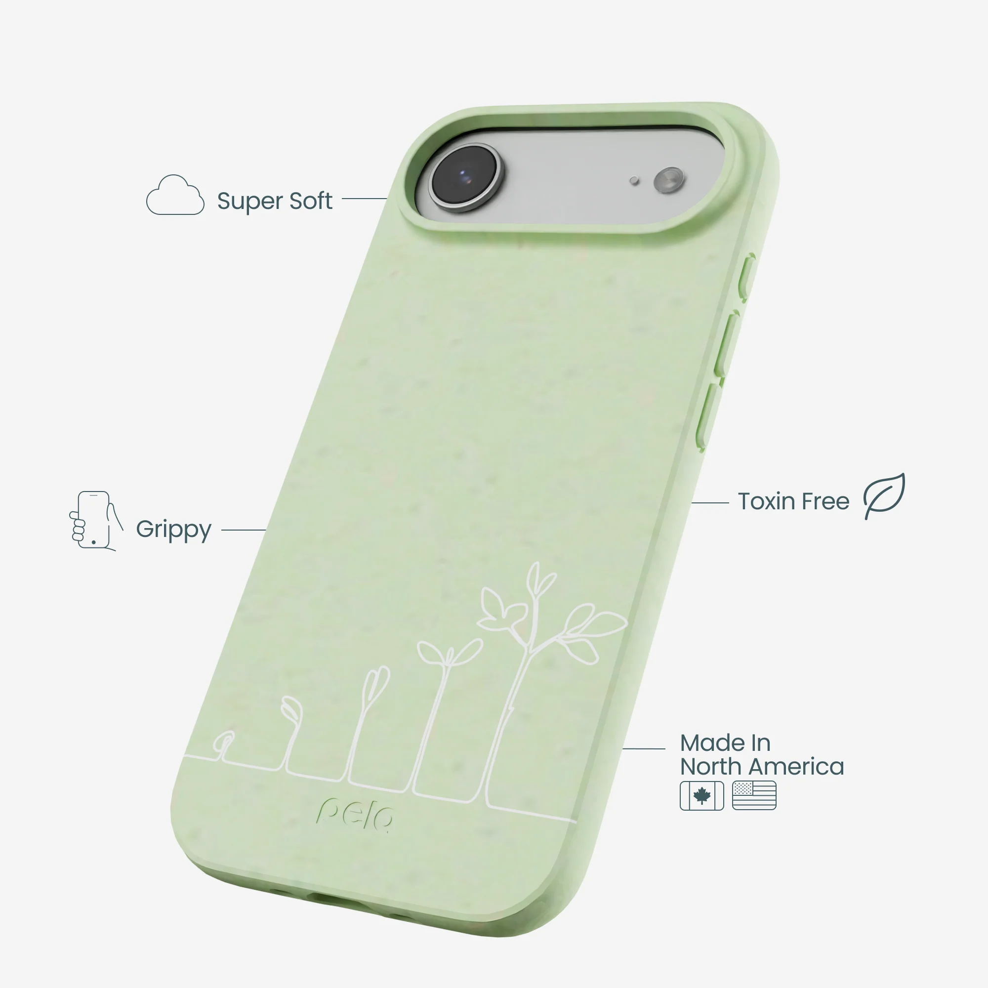 Sage Green Grow and Flourish iPhone Air Case - Image 3