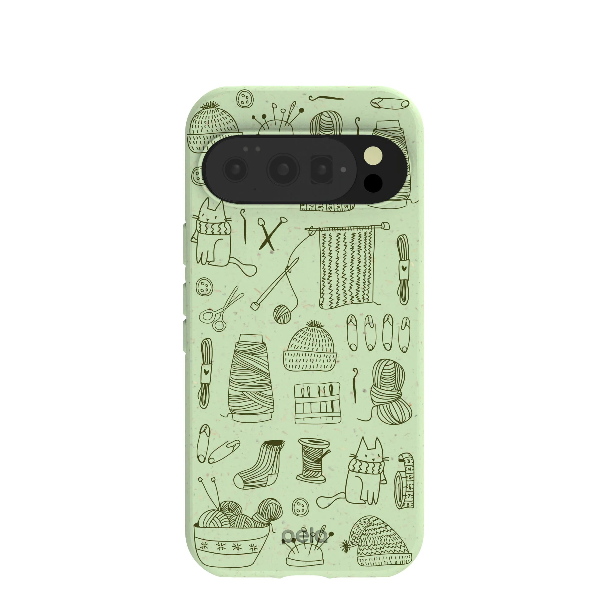 Sage Green Knit Nook Google Pixel 10/10 Pro Case