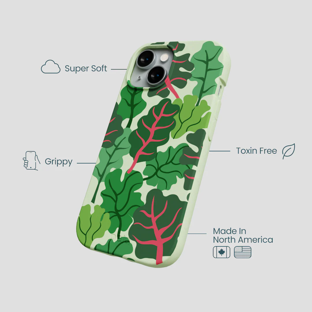 Sage Green Leafy Greens iPhone 14 Case - Image 4