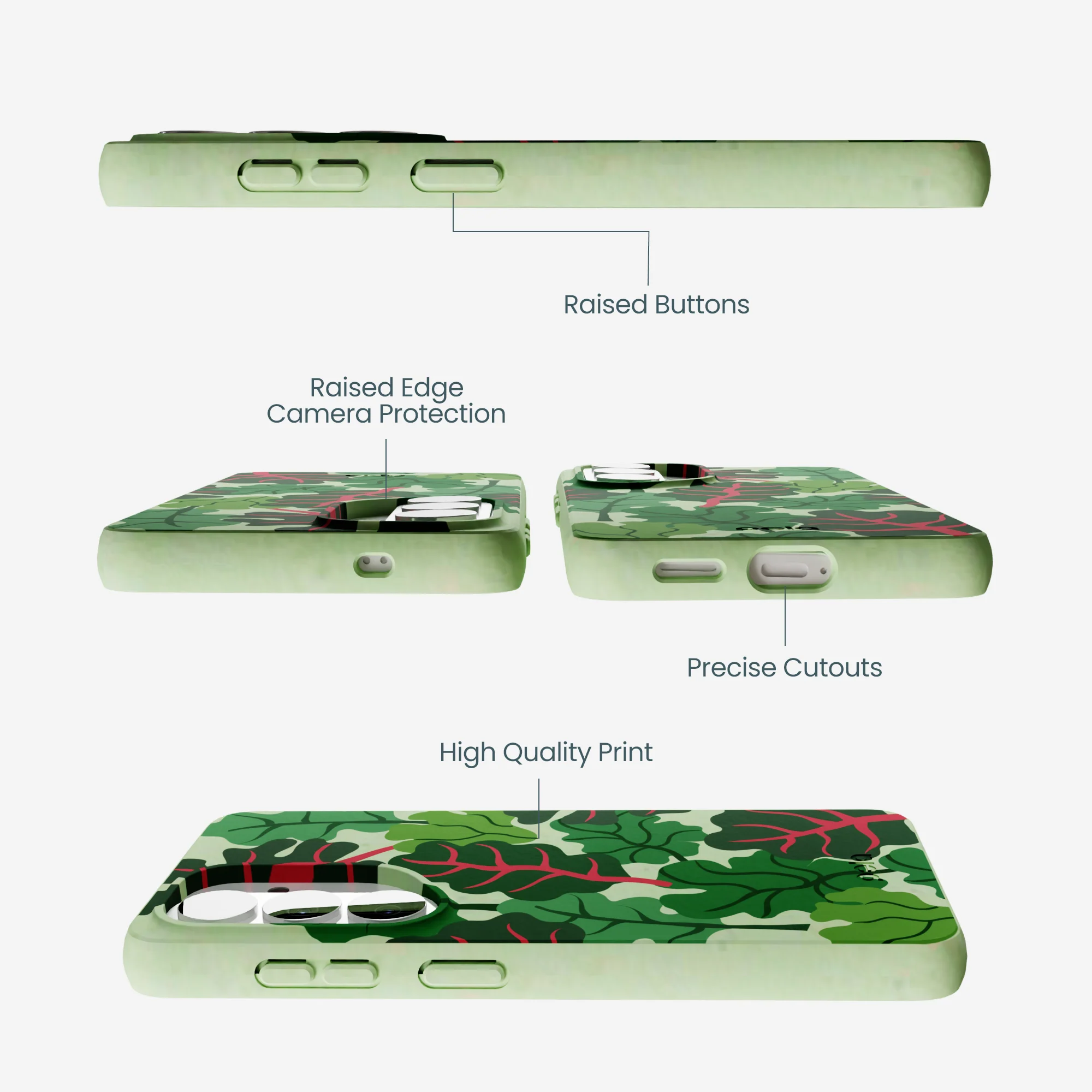 Sage Green Leafy Greens Samsung Galaxy S26 Case - Image 3