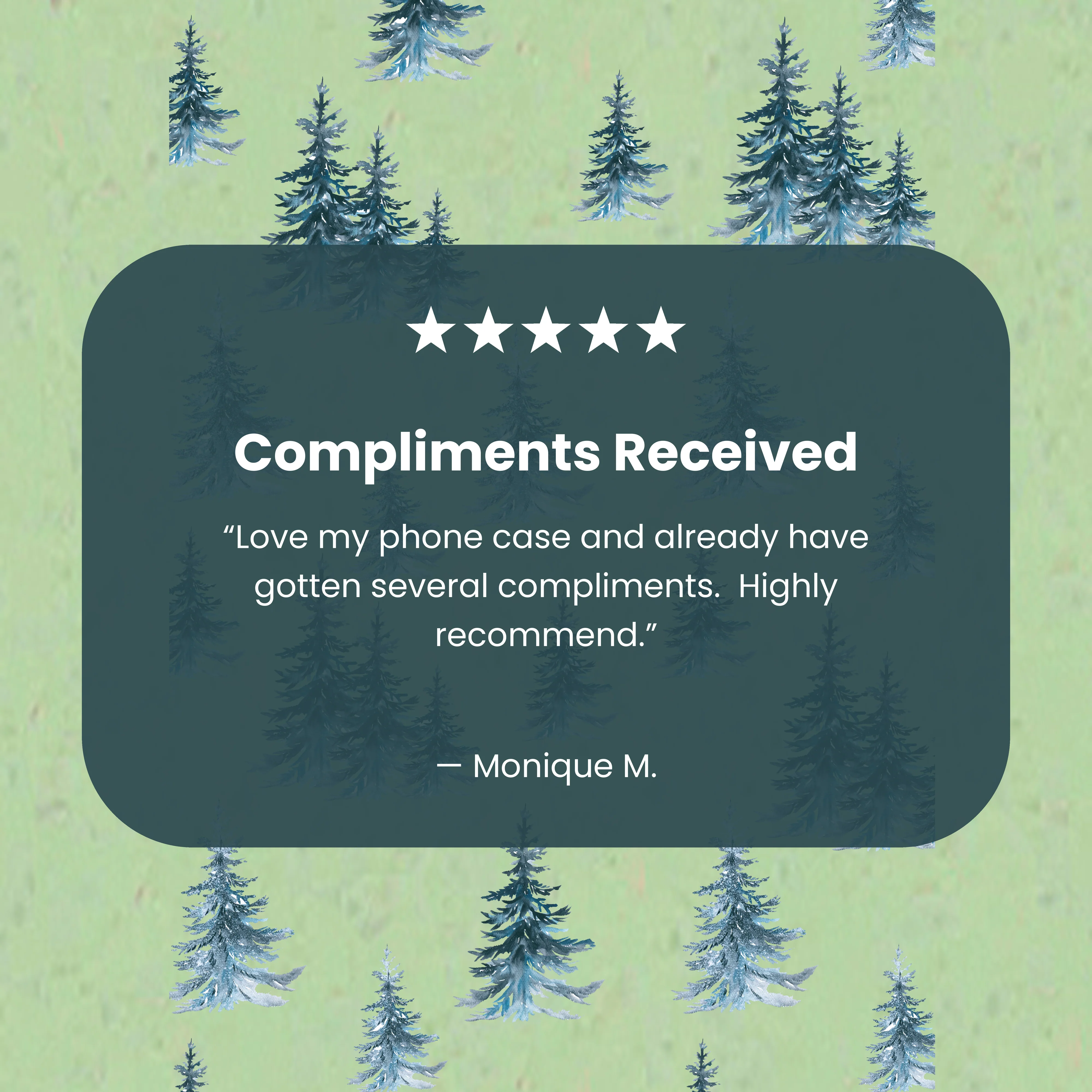 Sage Green Pine Season Google Pixel 8a Case - Image 3
